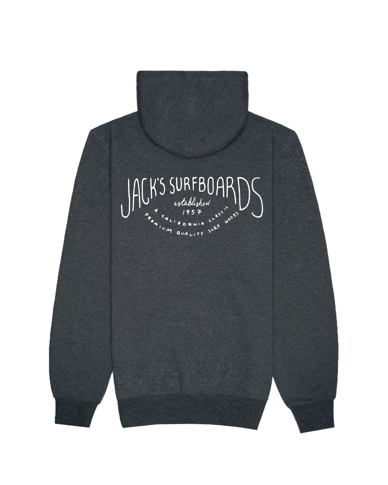 Crescent Classic Pullover Hoodie - Charcoal Heather Grey
