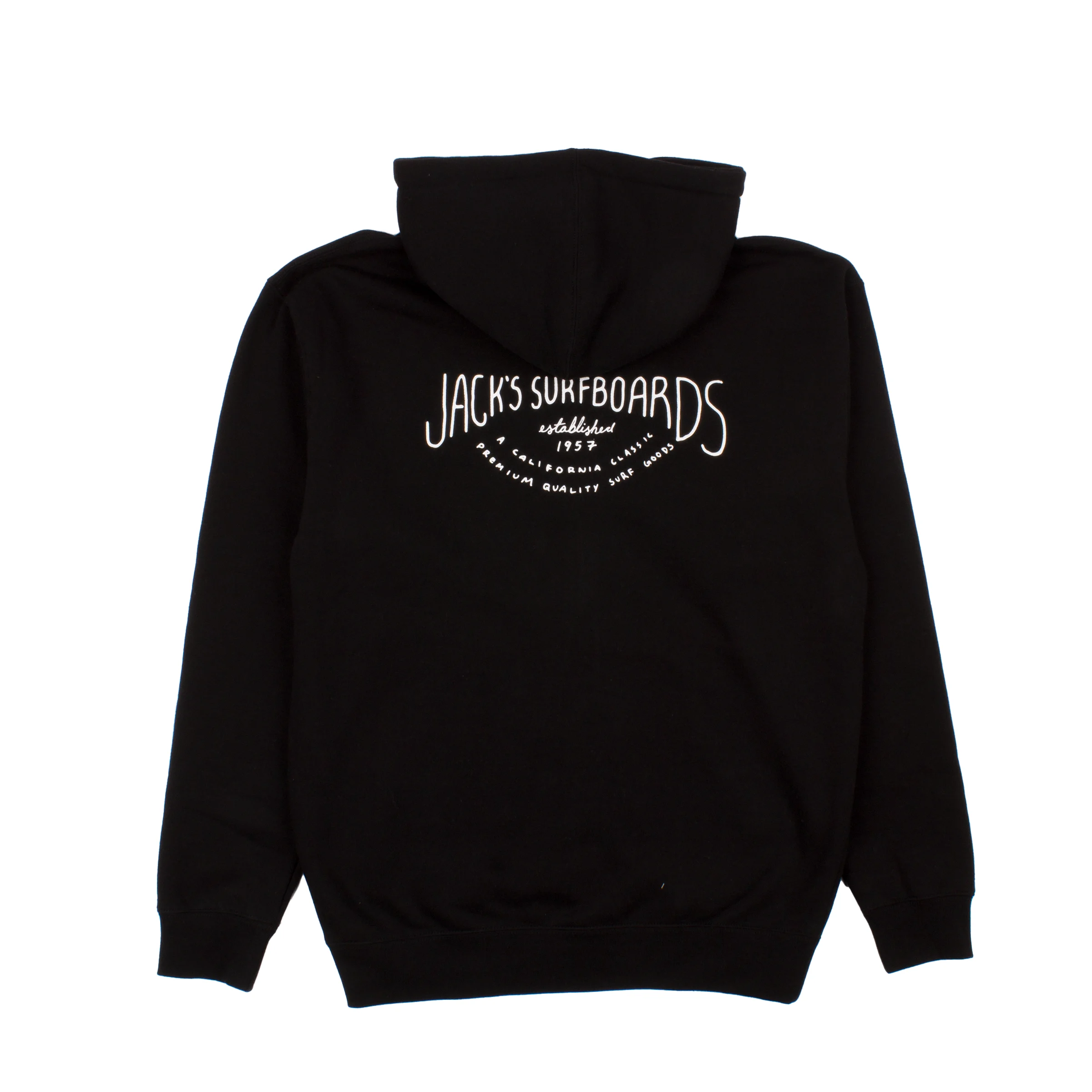 Crescent Classic Zip-Up Hoodie - Black