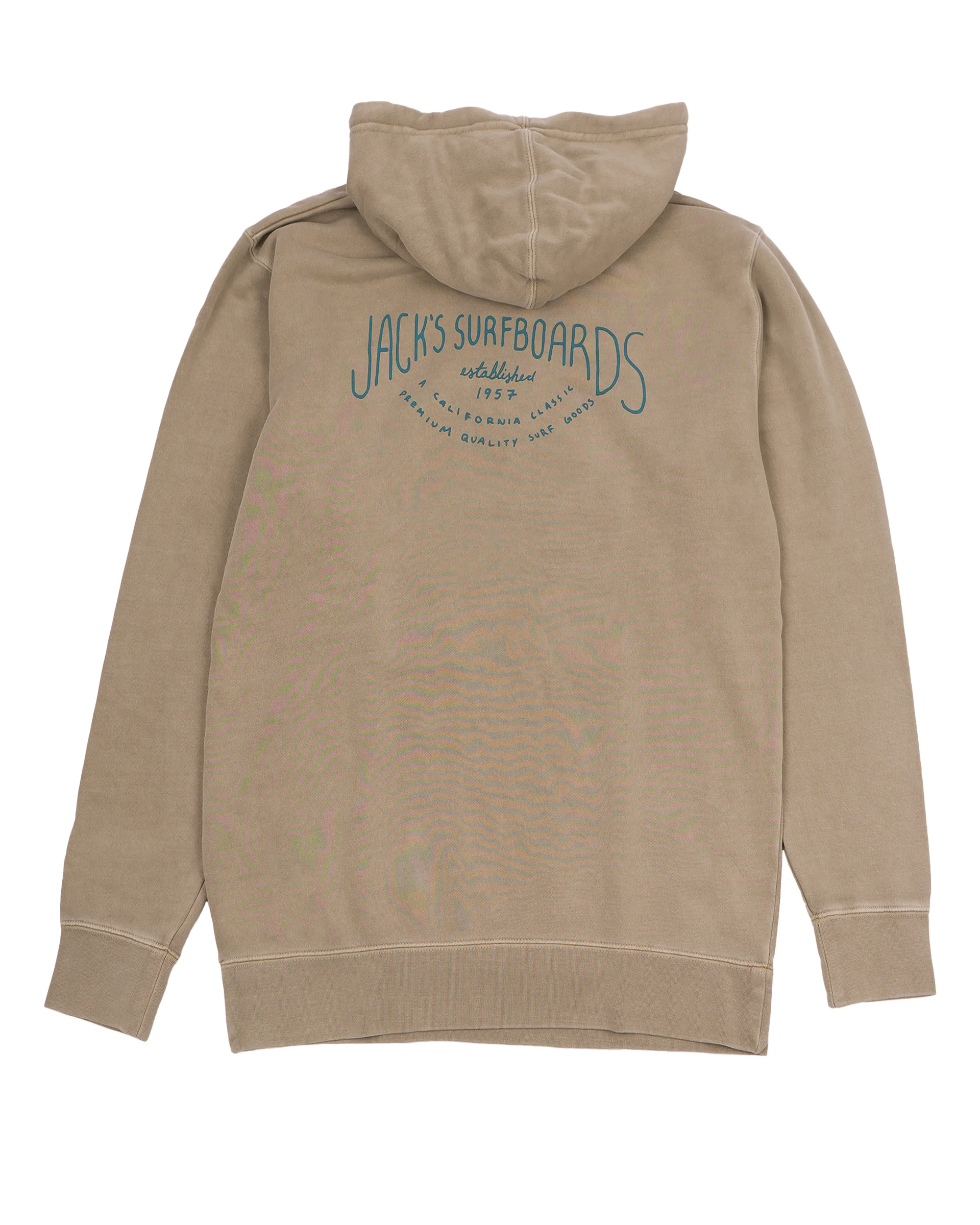 Crescent Pigment Dyed Pullover Hoodie 25' - Cement