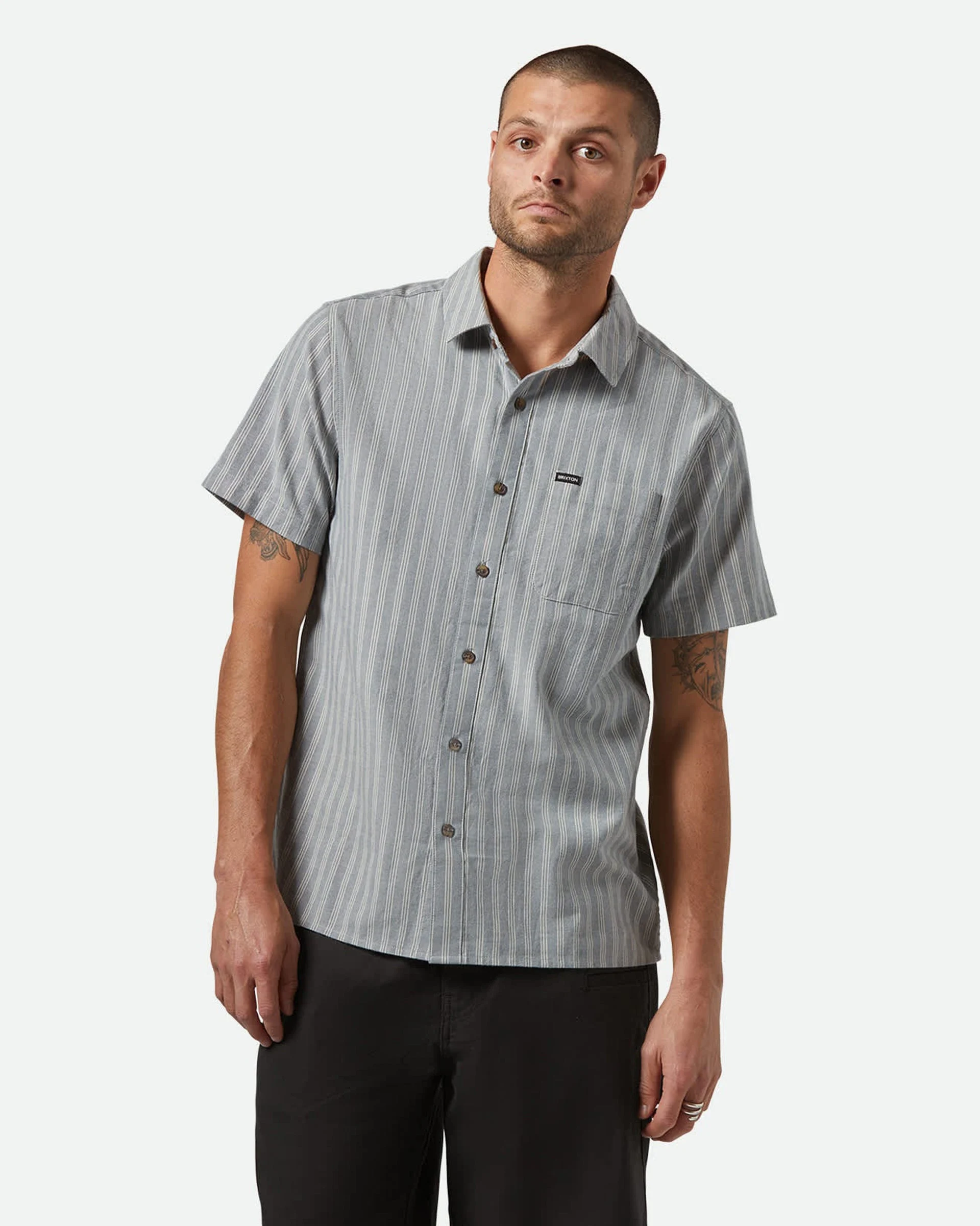 Cru Oxford Stripe S/S Shirt