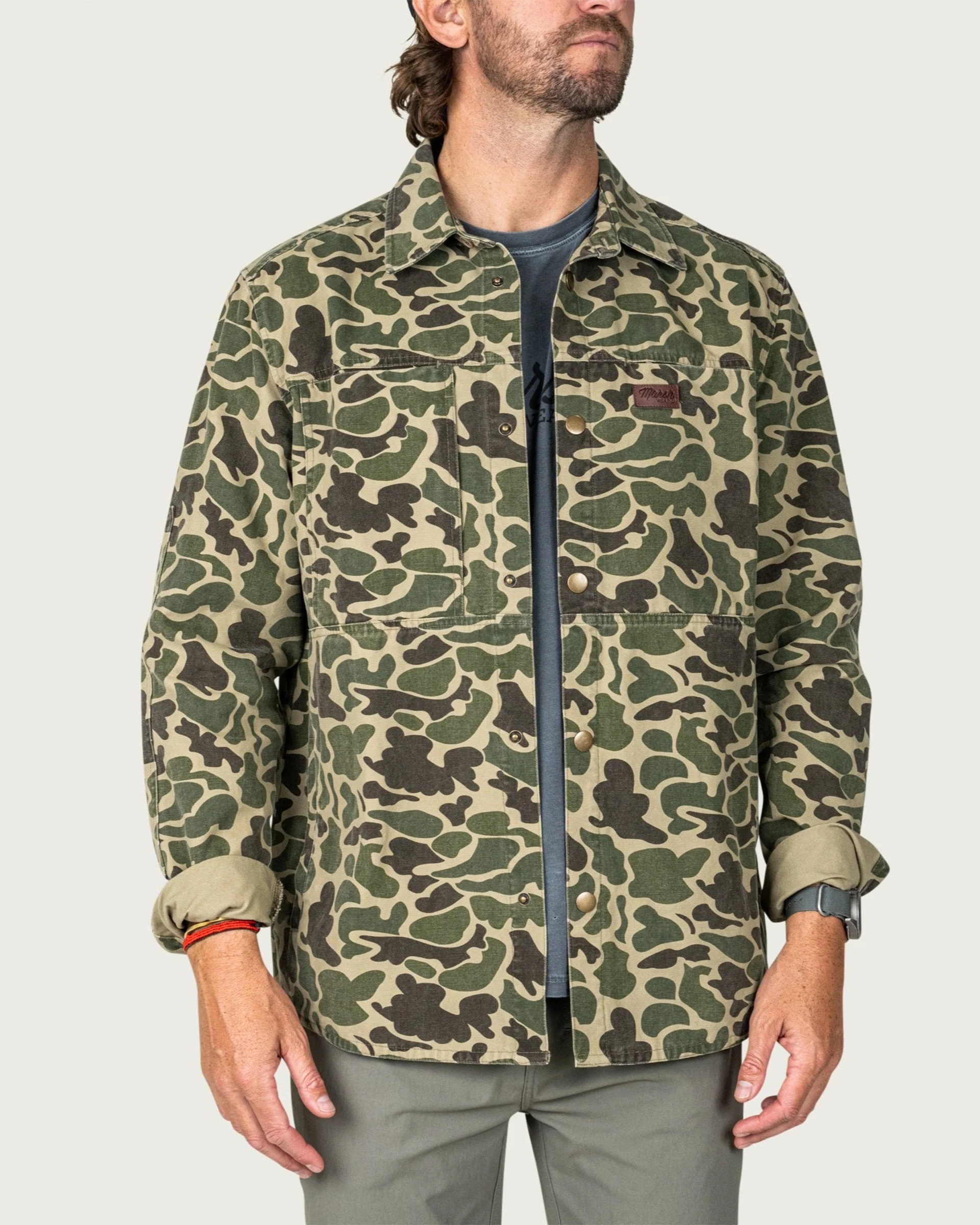 Delano Shacket - Green Mallard Camo