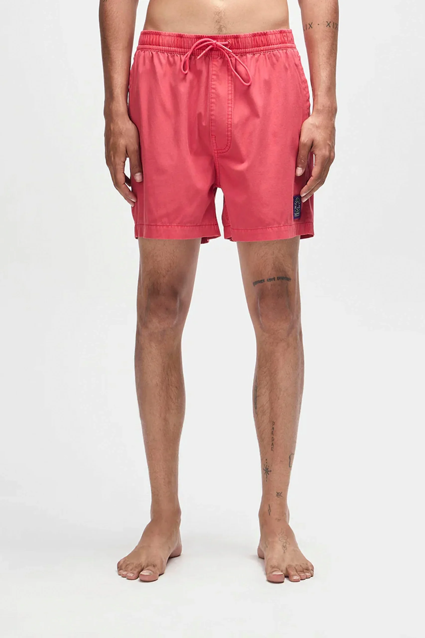 DEUS - SANDBAR GARMENT DYED MESH SHORT - MELON RED
