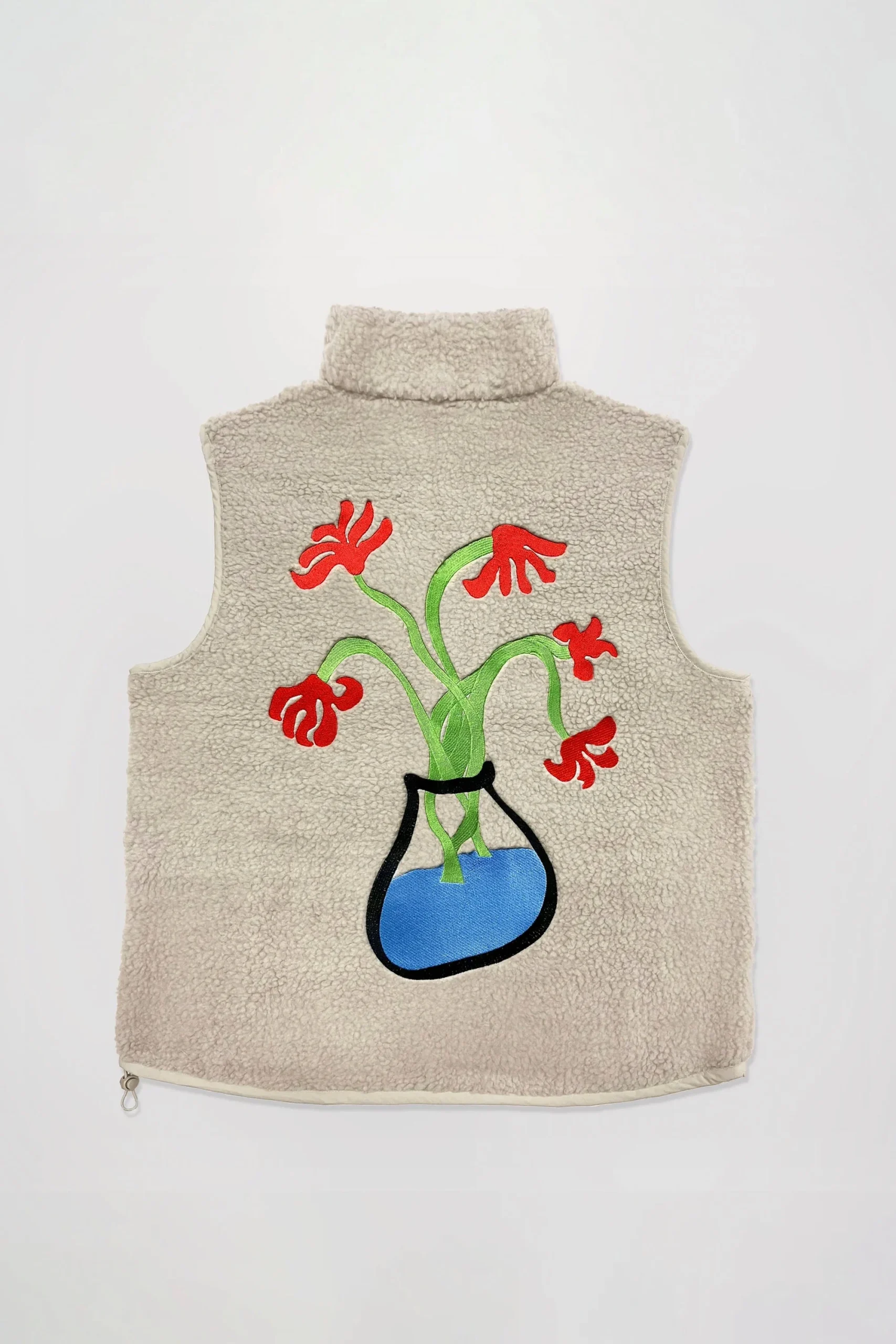 ENCRÉ - FLOWER IN JUNE BODYWARMER - BEIGE