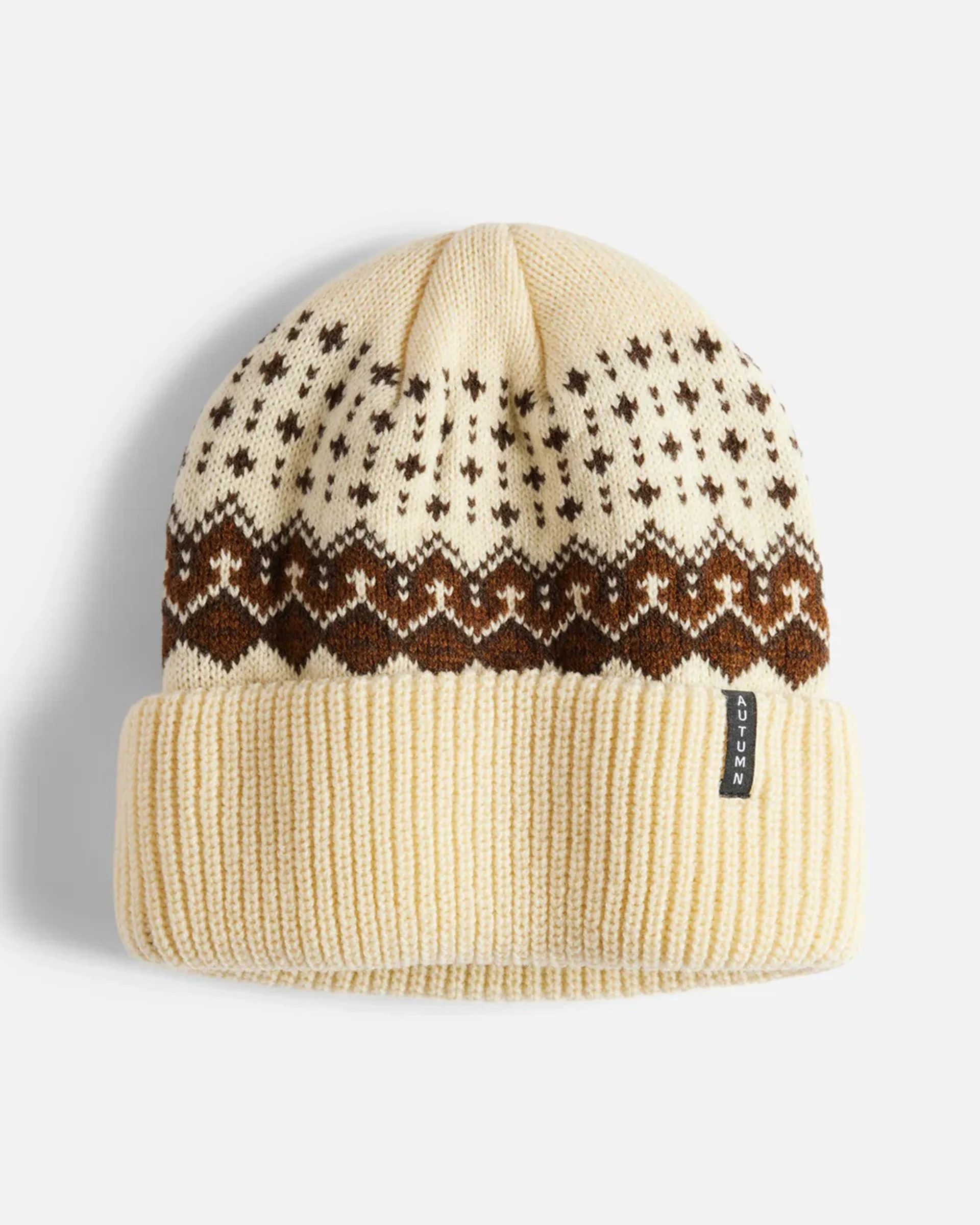 Fairisle Beanie - Eggshell