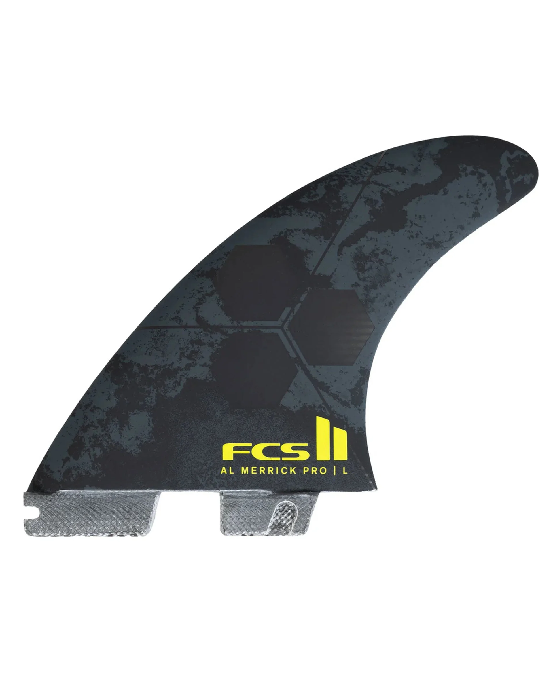 FCS II Al Merrick PG Pro Tri Fin Set - Black/Acid