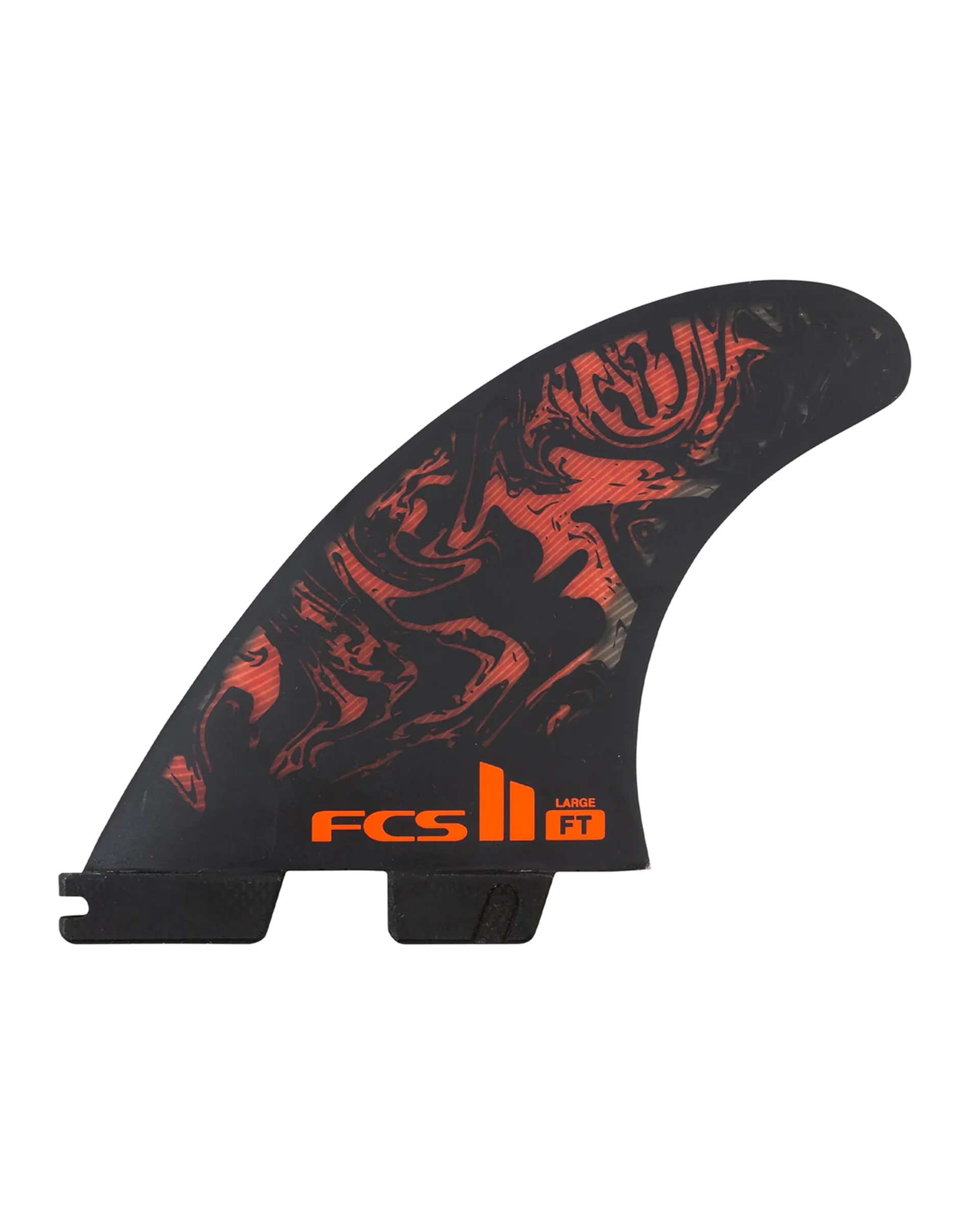 FCS II Filipe Toledo Tri Fins - Large - Black/Red