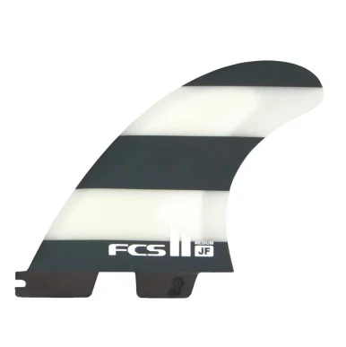 FCS II JF PC LARGE BLK/WHT TRI FINS (FJFL-PC01-LG-TS-R)