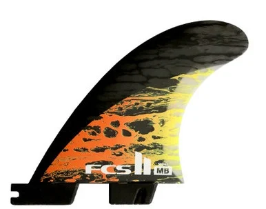 FCS II MB PC CARBON ORANGE SMALL TRI FIN (FMBS-CC03-SM-TS-R)