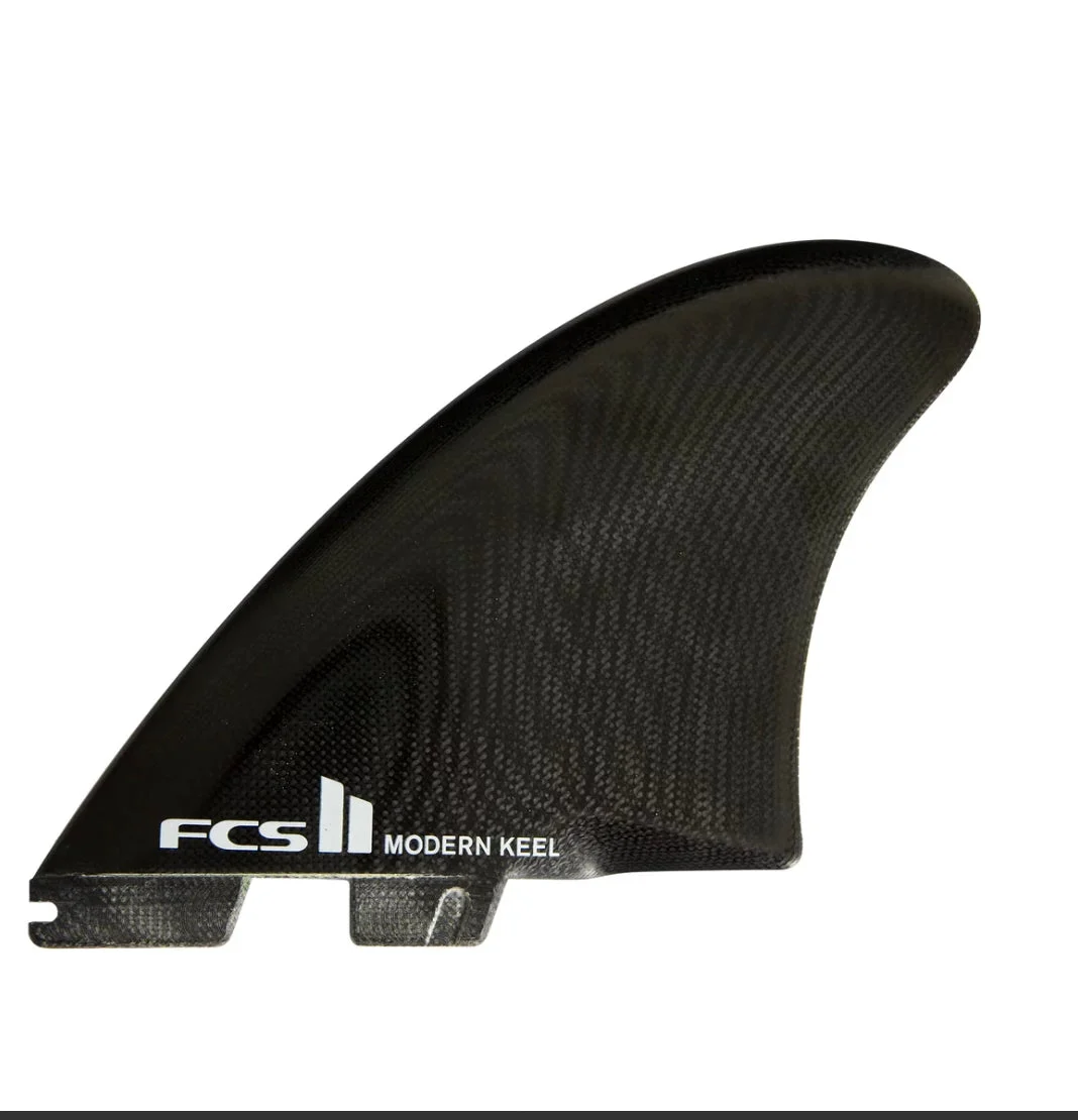 FCS II Modern Keel PC Twin Fin Set Black