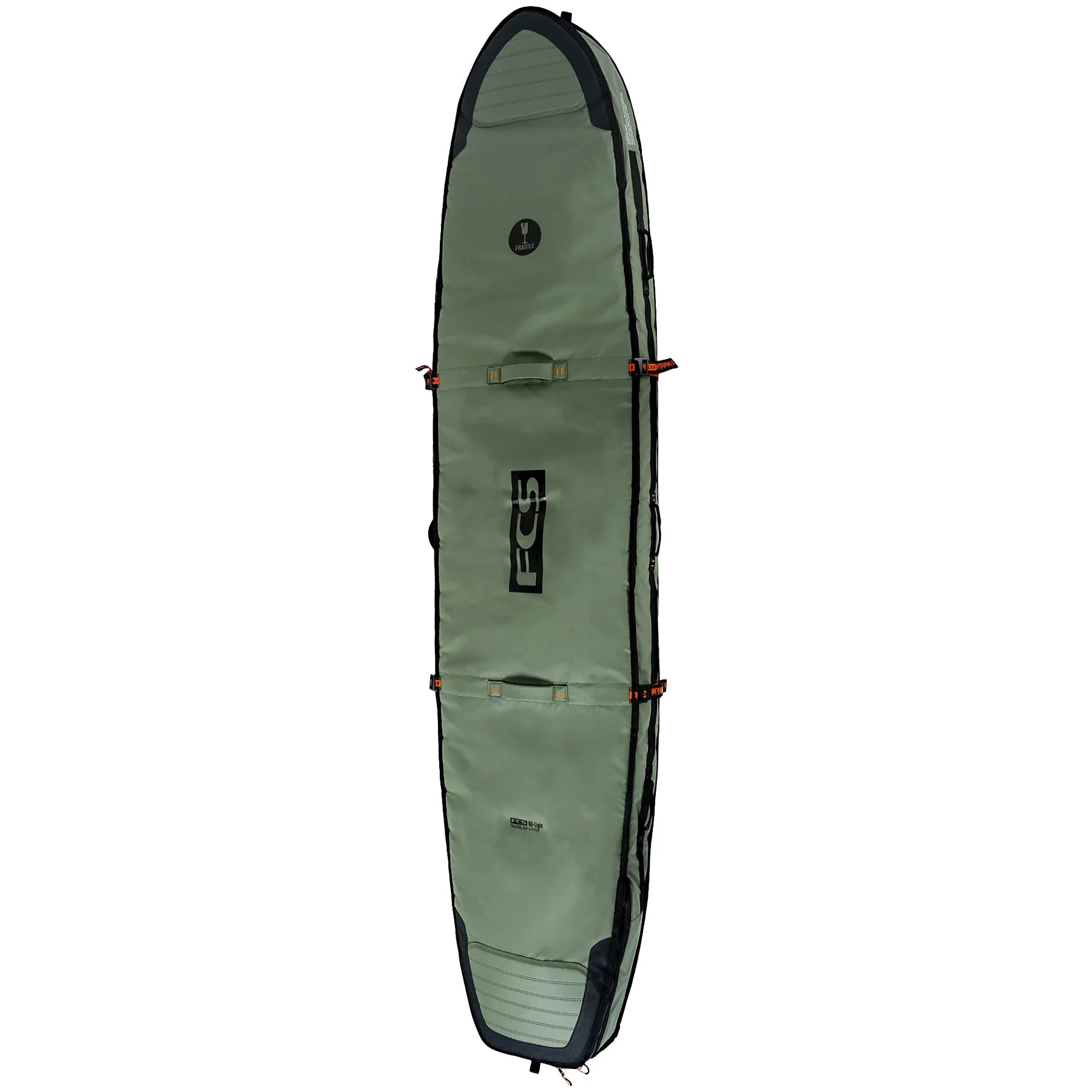 FCS Travel 2W Wheelie Cover 1-2 Longboard Travel Surfboard Bag