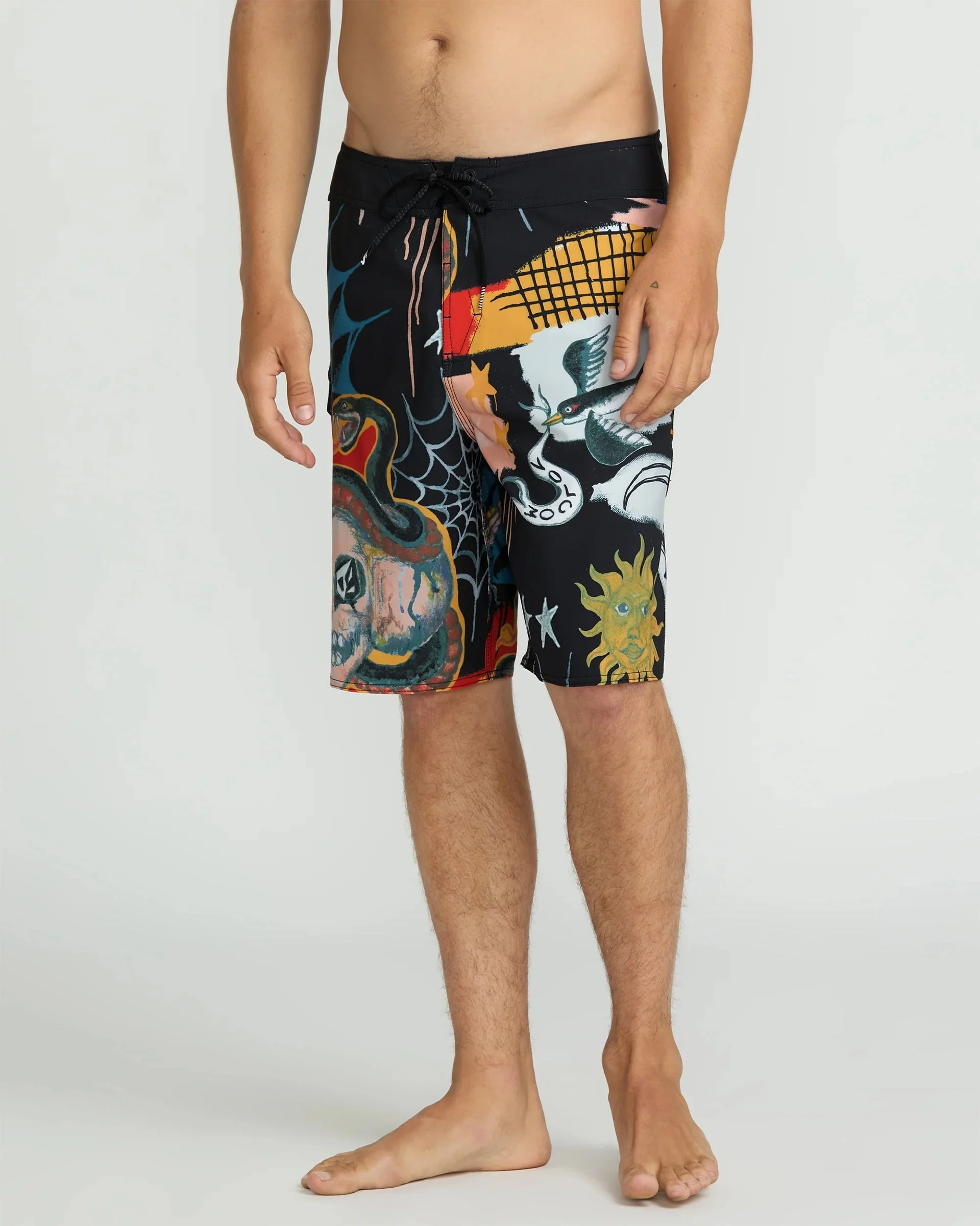 Featured Artist Seth Conboy Mod 20" Boardshorts - Black