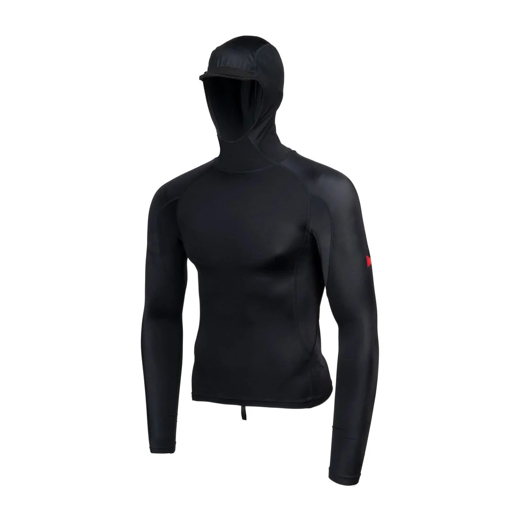 Florence Marine X L/S Hooded Rashguard-Black