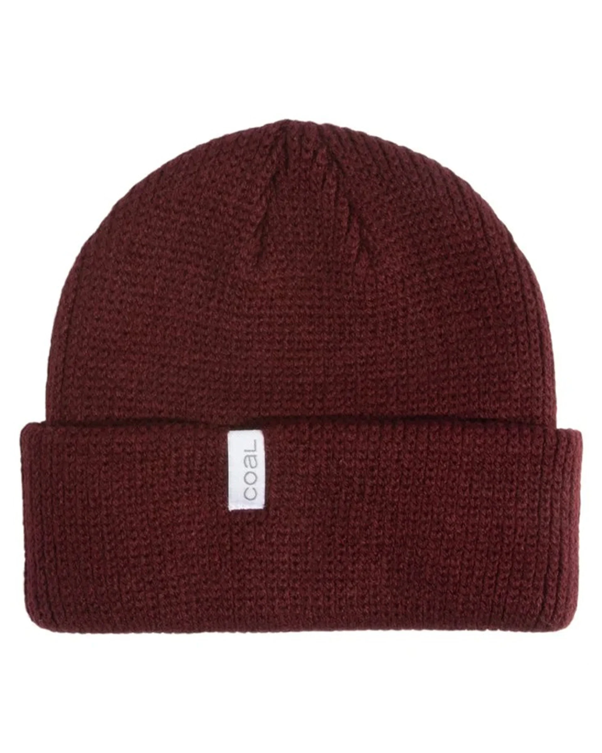 The Frena Thick Knit Cuff Beanie - Burgundy