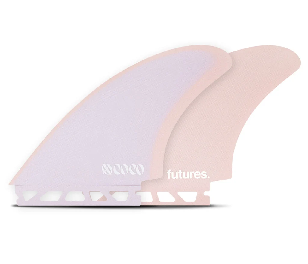 Futures Coco Ho KeelTwin Fin Set-Purple-Small