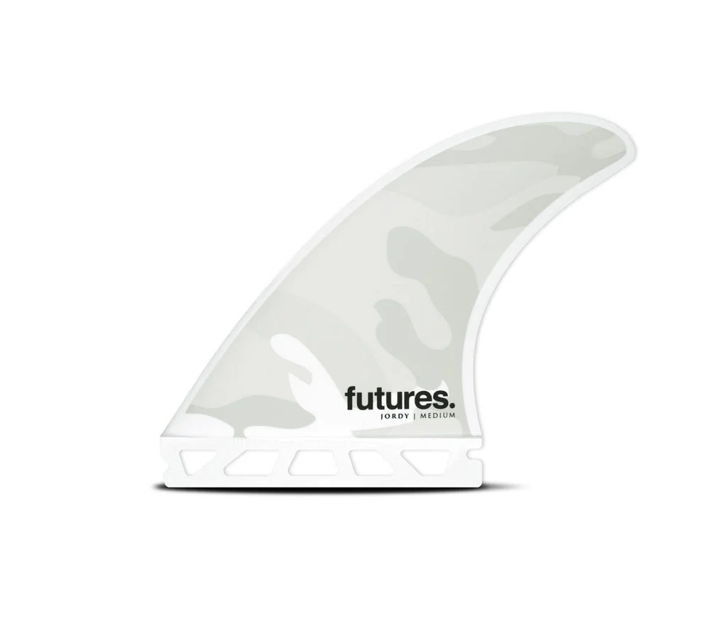 Futures Jordy Honeycomb Tri Fin Set-White Camo-Medium