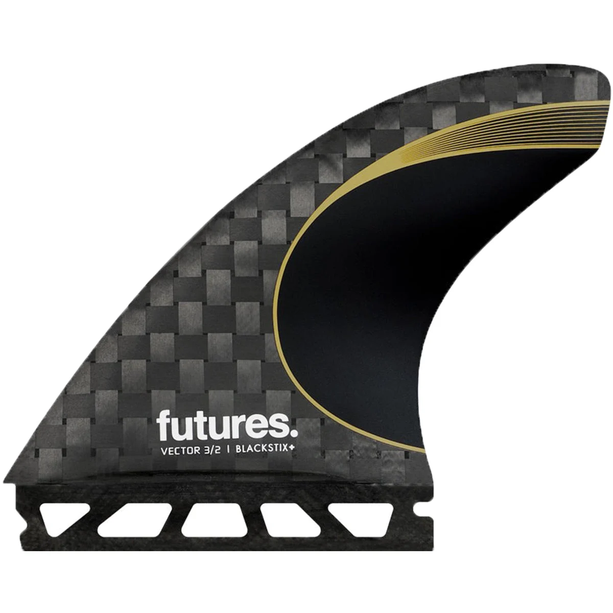 Futures Vector 3/2 Blackstix+ Tri-Fin Set