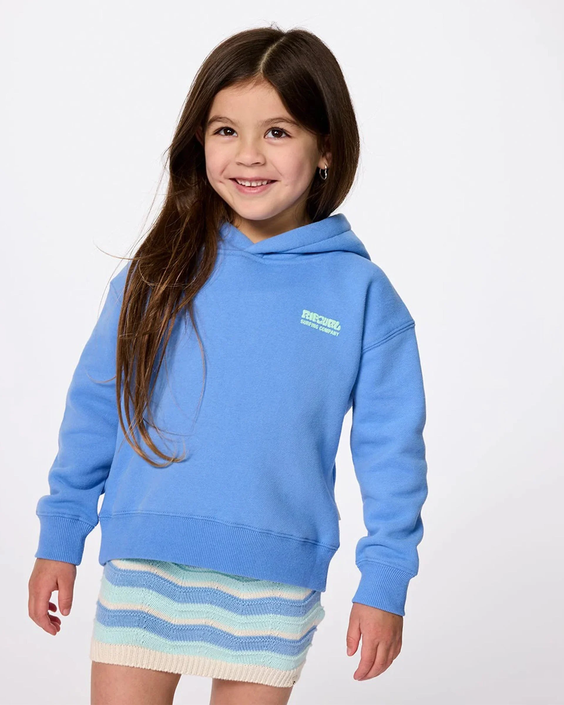 Girl's (8-16) Surf Puff Heritage Hood - Blue