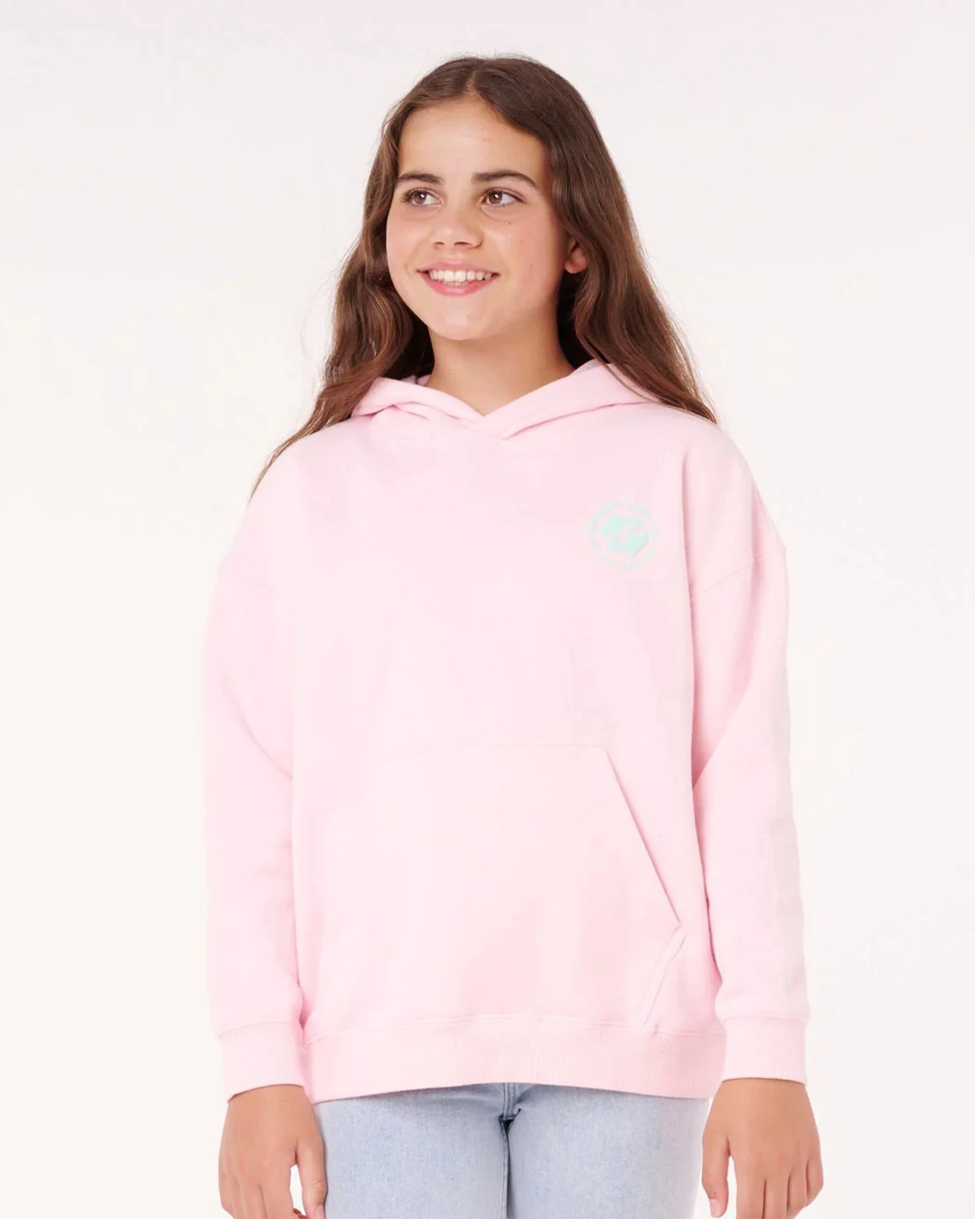 Girls Luxe Surf Hood- Pastel Pink