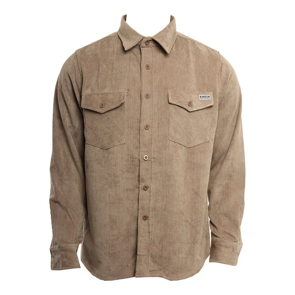 Hansen Mens Woven Junior Corduroy LS