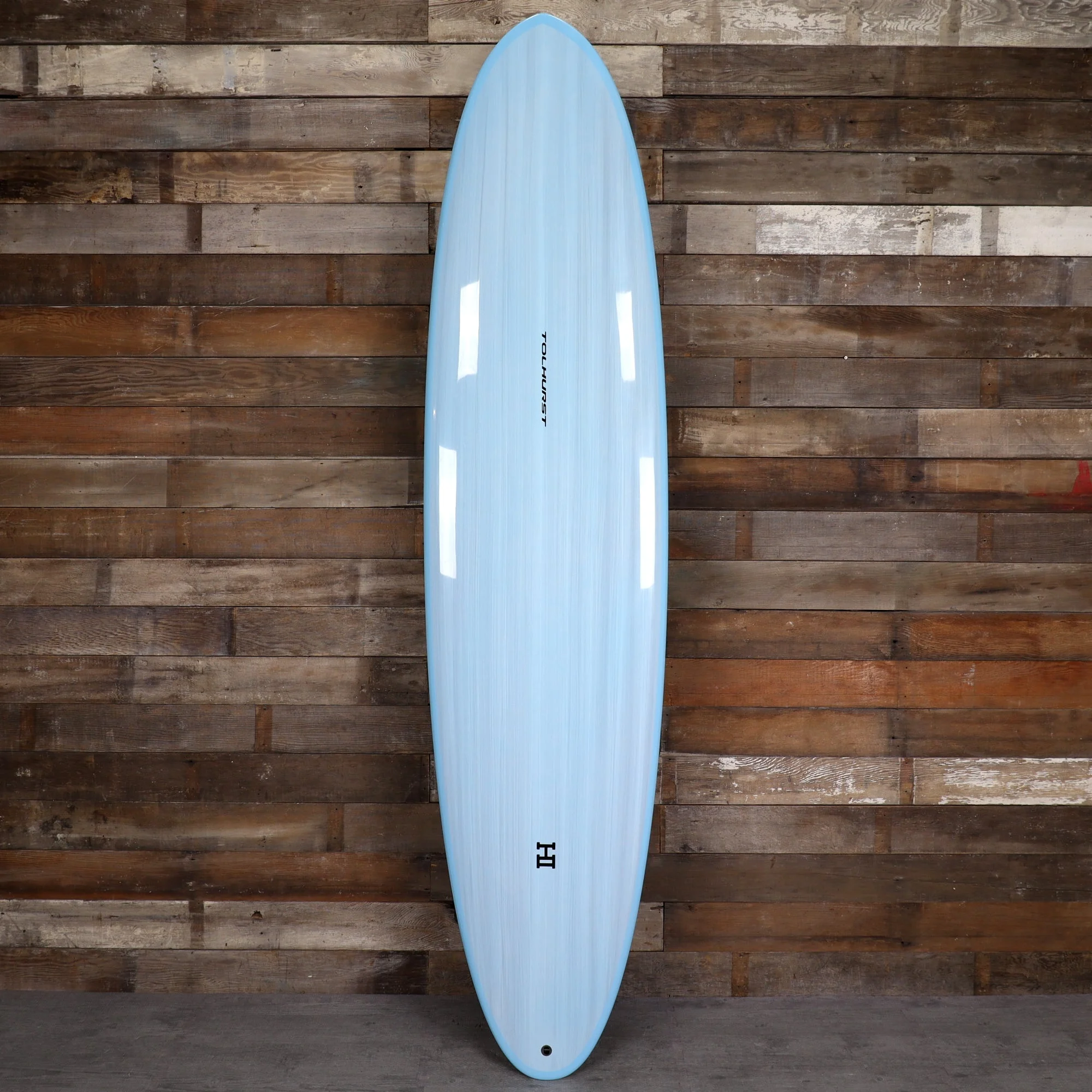 Harley Ingleby Series Moe Thunderbolt Red 8'0 × 22 ⅝ × 3 1/16 Surfboard - Light Blue