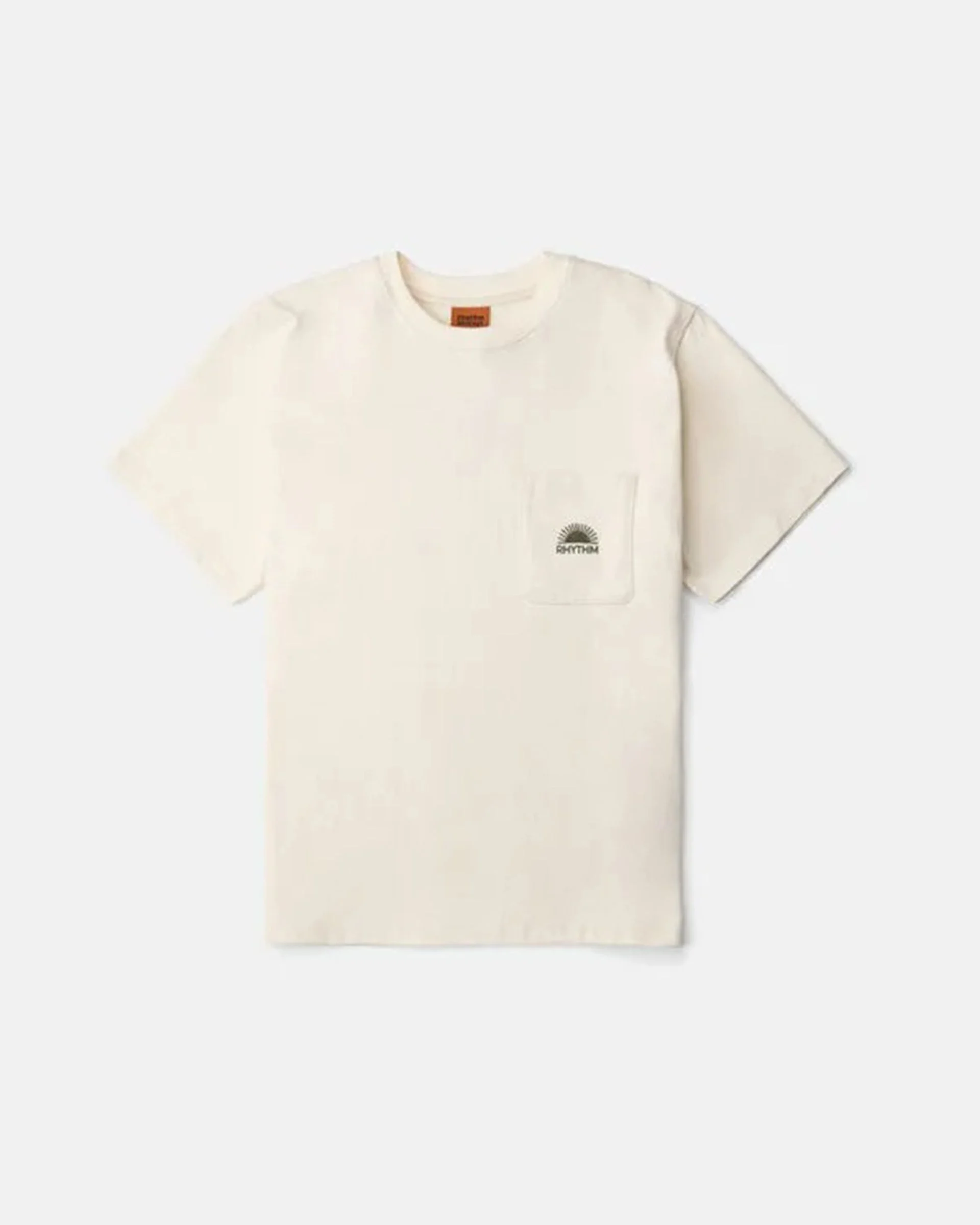 Heavy Vintage Pocket Emblem S/S T-Shirt - Natural