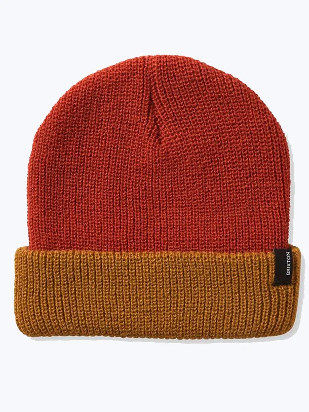 Heist Beanie - Burnt Red/Golden Brown