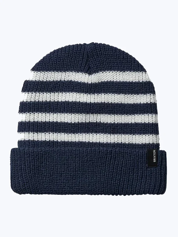 Heist Beanie - Washed Navy/White