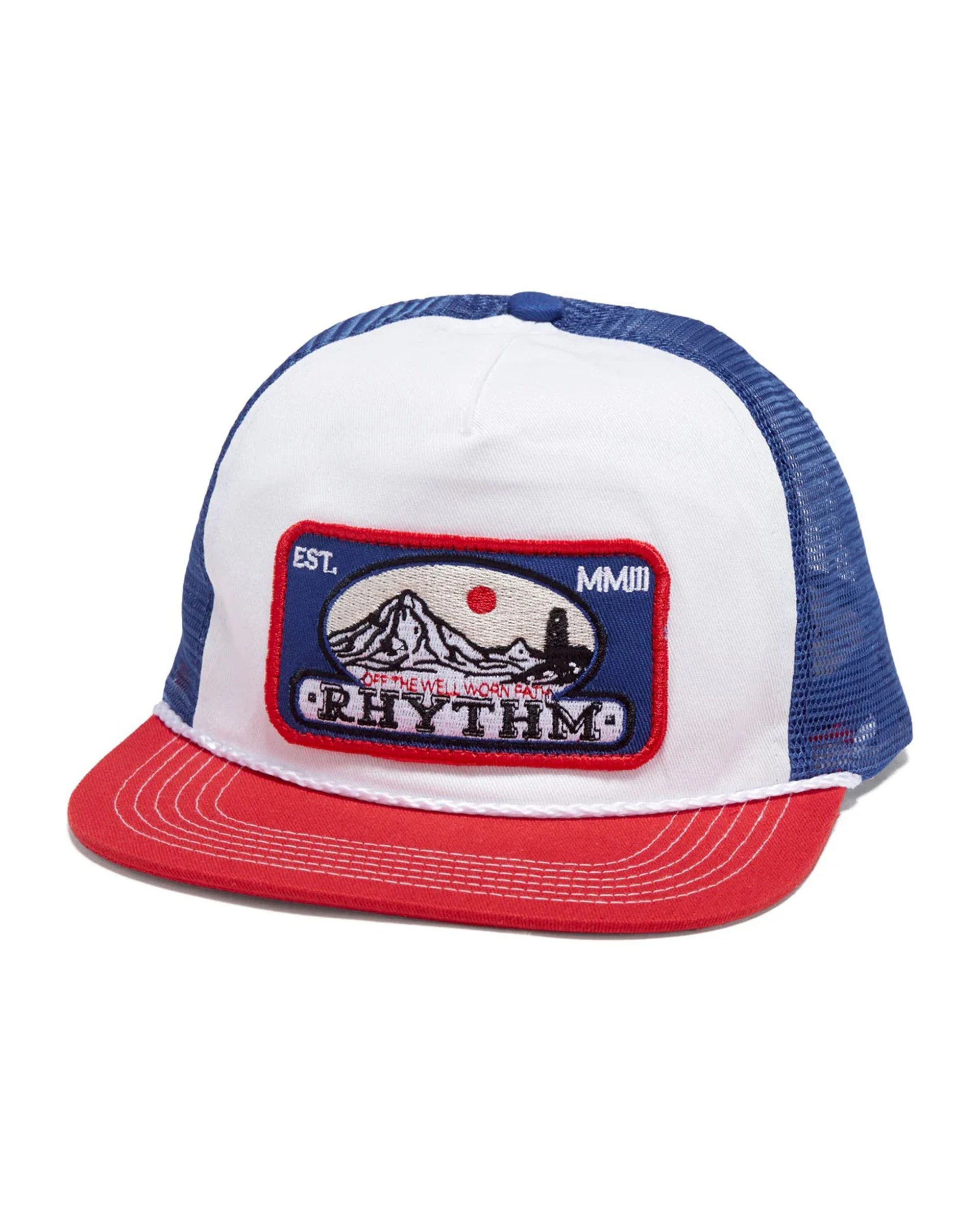 Horizon Trucker Hat - Red/Blue