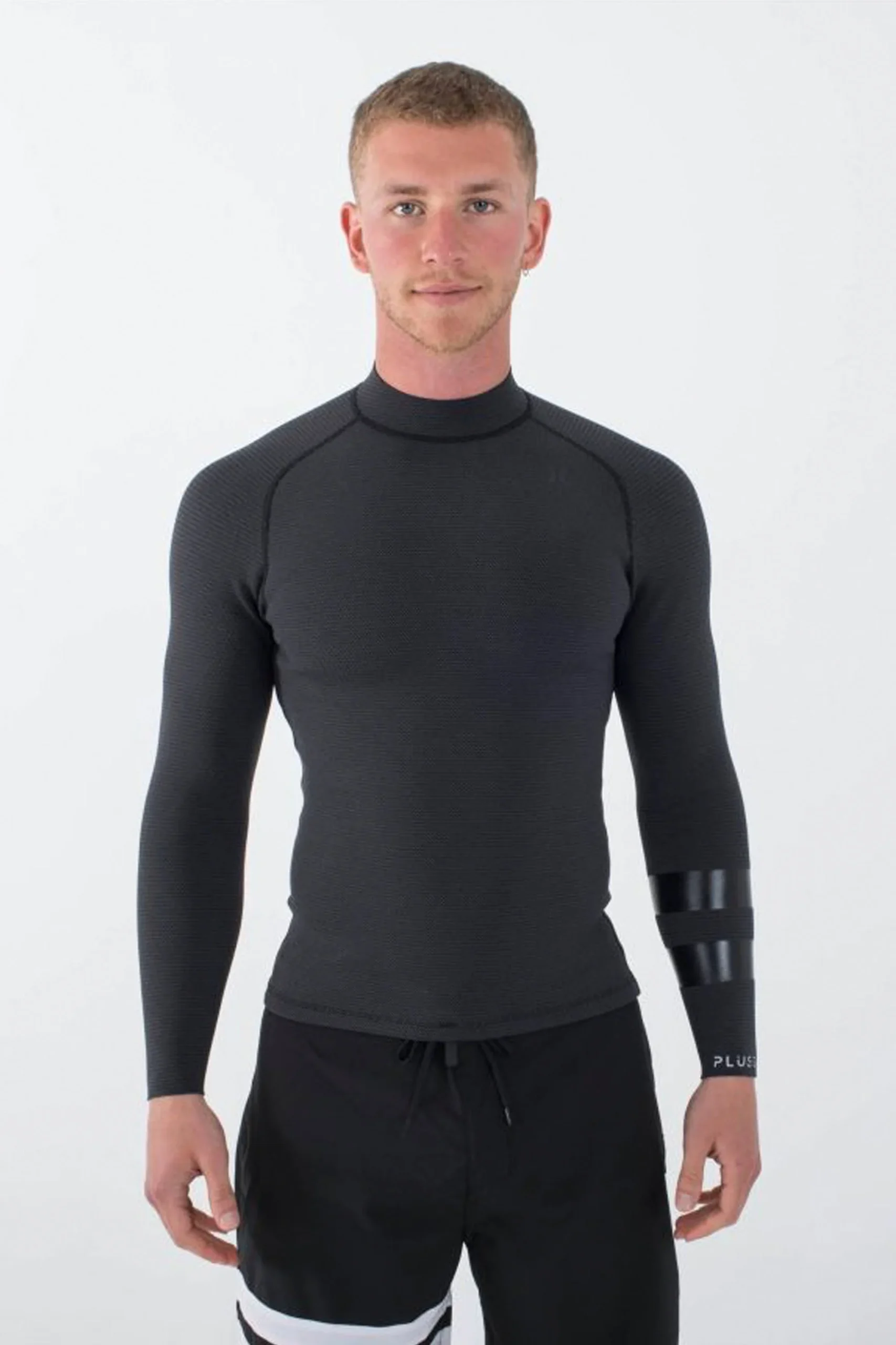HURLEY - PLUS JACKETS TEXTURE - 1.5/1MM - LONG SLEEVE - BLACK/GRAPHITE - MAN