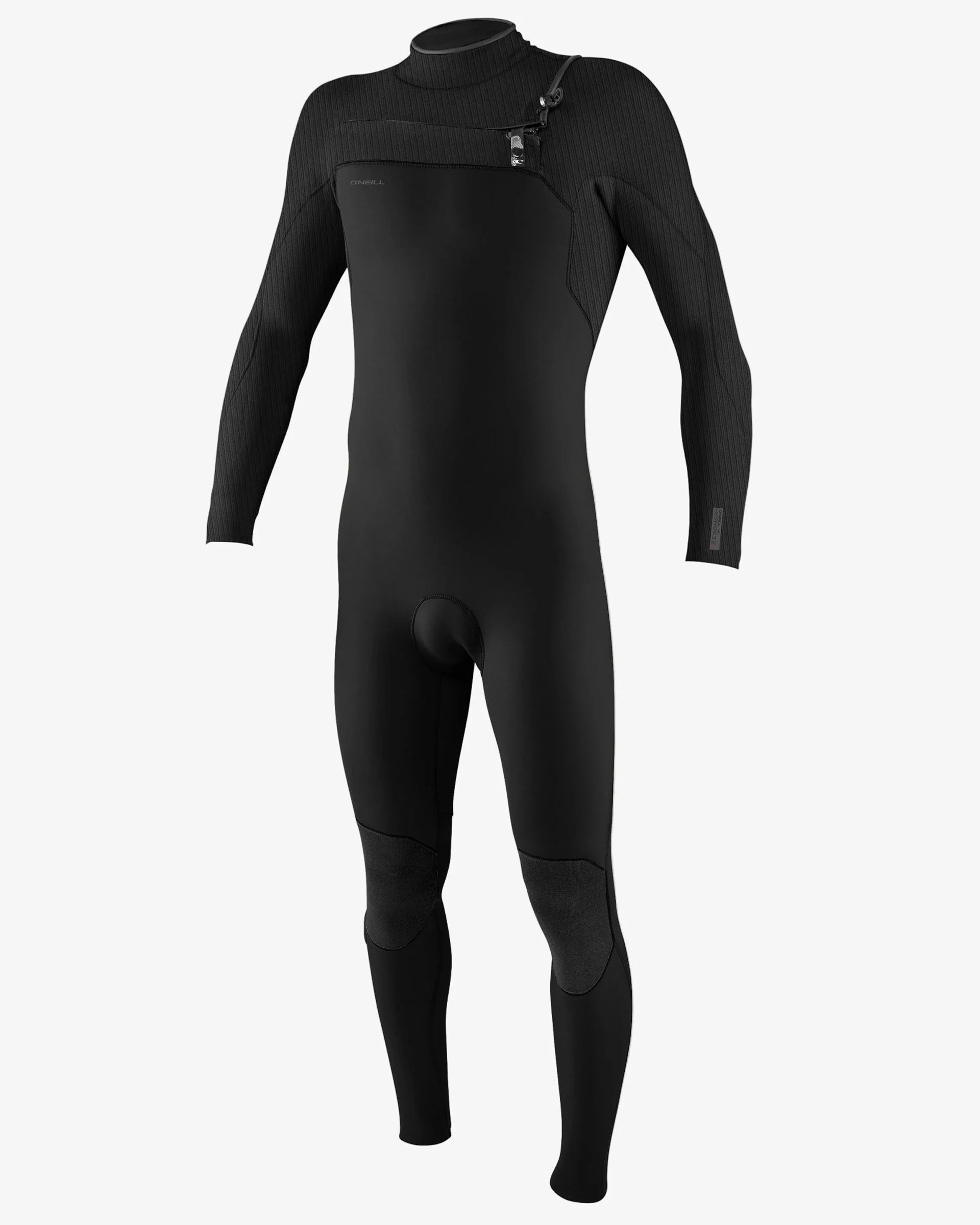 Hyperfreak 3/2+mm Chest Zip Fullsuit - Black/Black