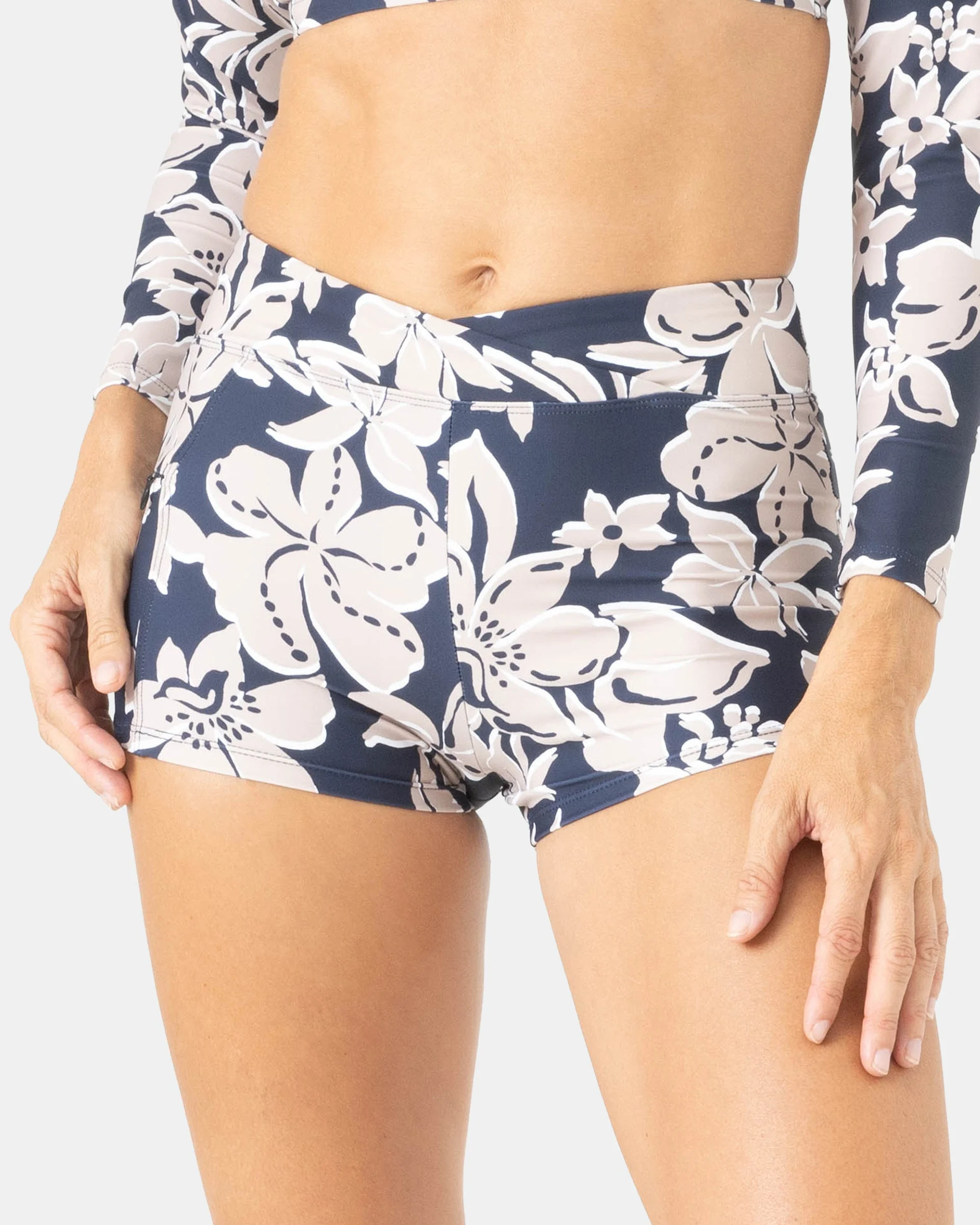 Island Time V Front Swim Shorts - Mood Indigo