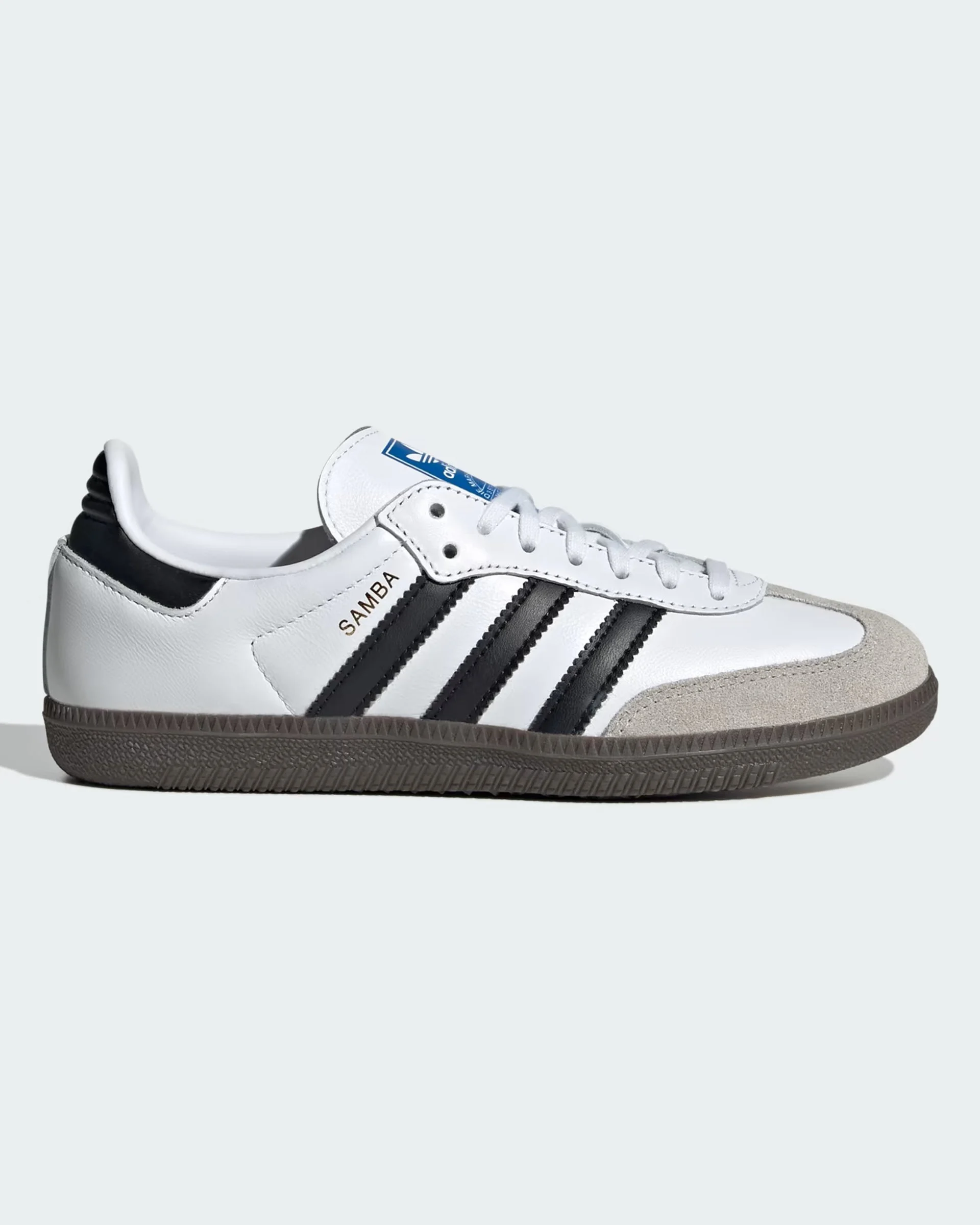 Kids (8-16) Samba OG Shoes - Cloud White/Core Black/Gum