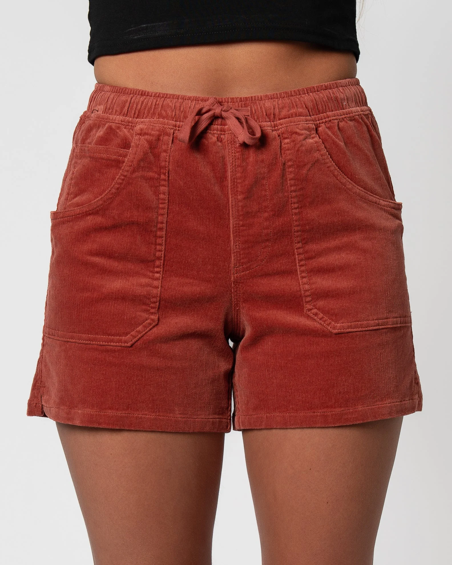 Kinsley Corduroy Shorts - Redrock