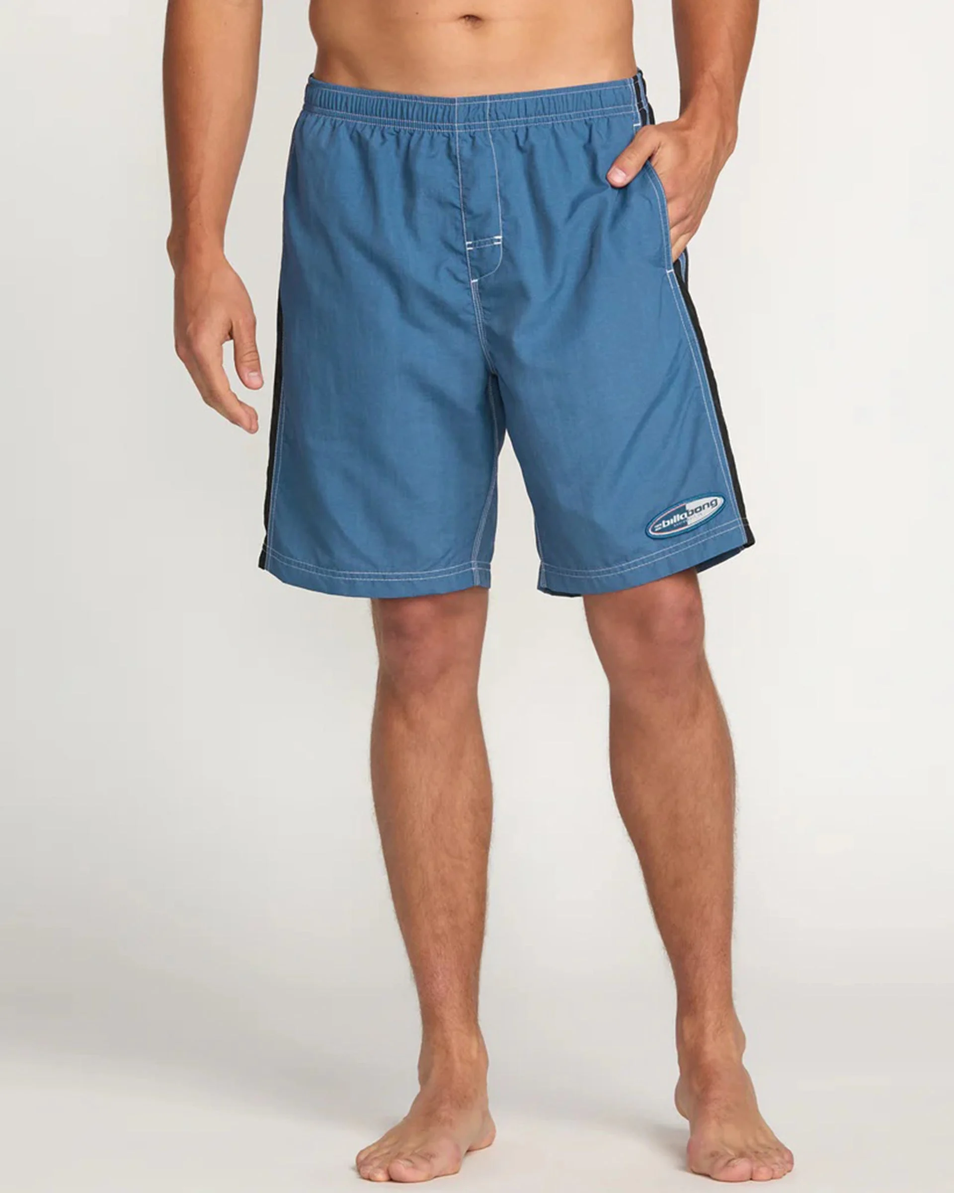 Kirra Throw On Laybacks 19" Trunks - Deep Blue