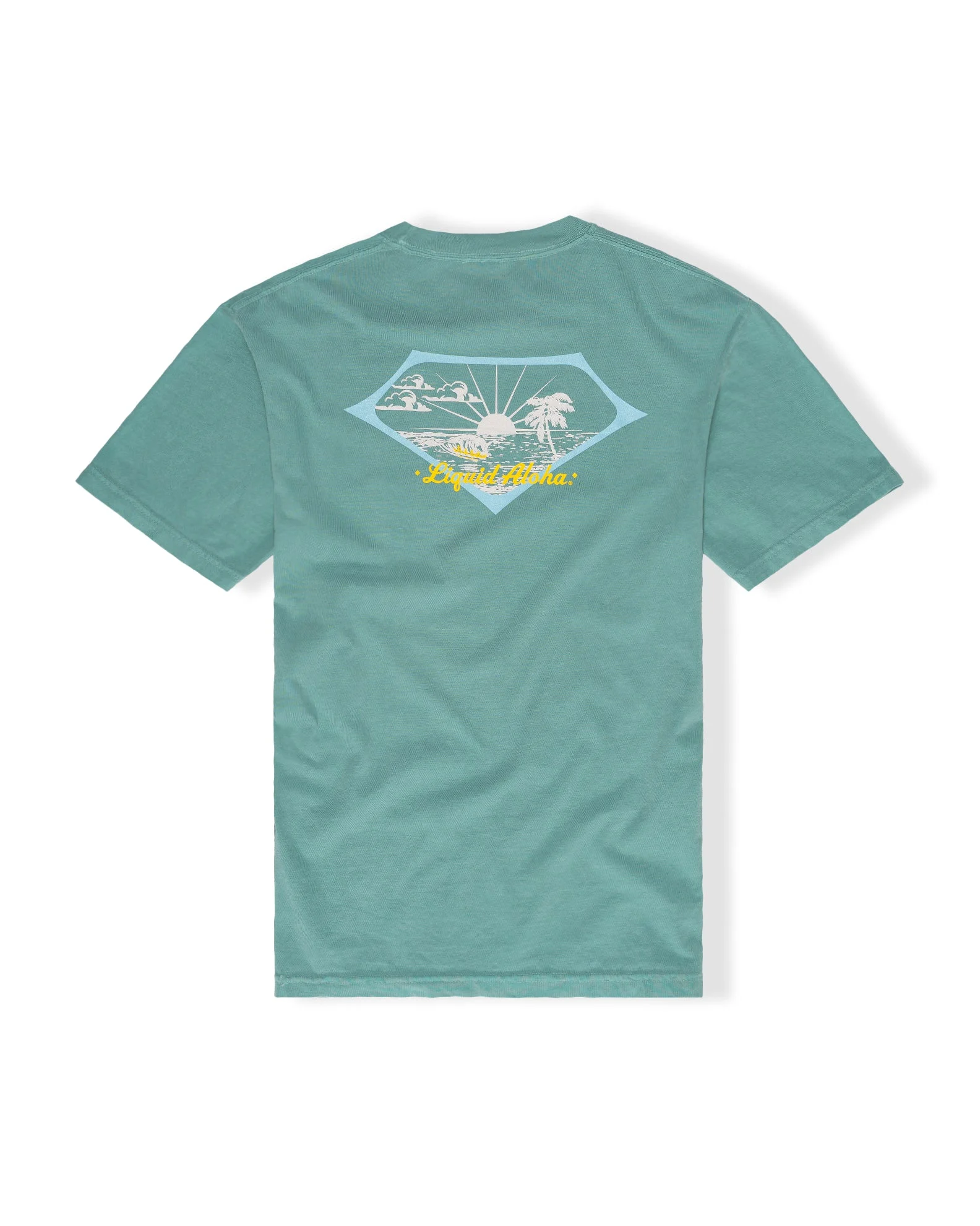 Kona x Jack's Men's "Retro Aloha" S/S Tee - Seafoam