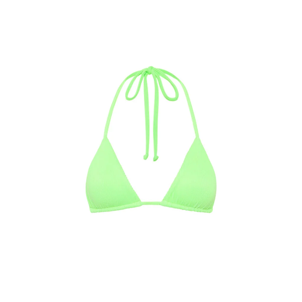 Kulani Kinis Slide TriangleTop-Luau Lime Ribbed