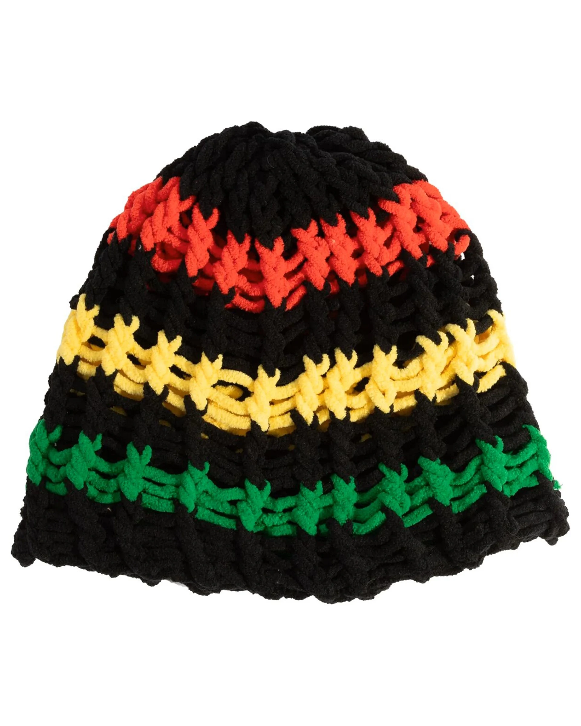 The Lampshade Mid Beanie - Black/Rasta