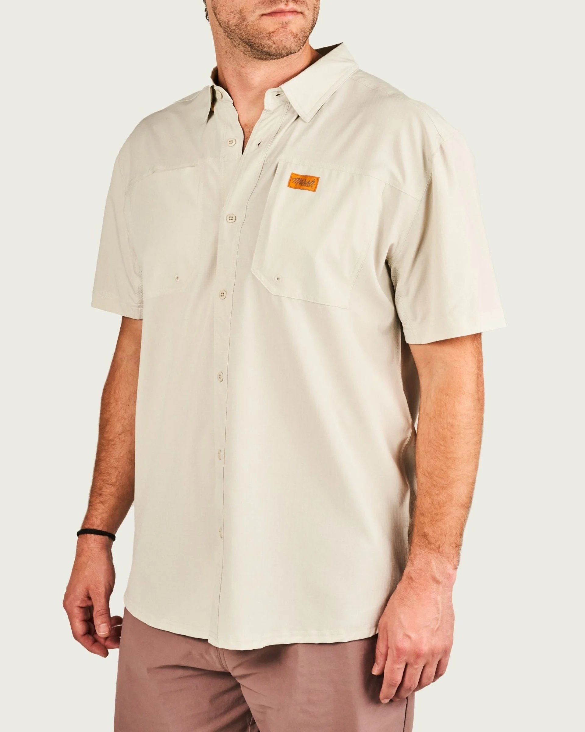 Lenwood Tech S/S Shirt - Stone