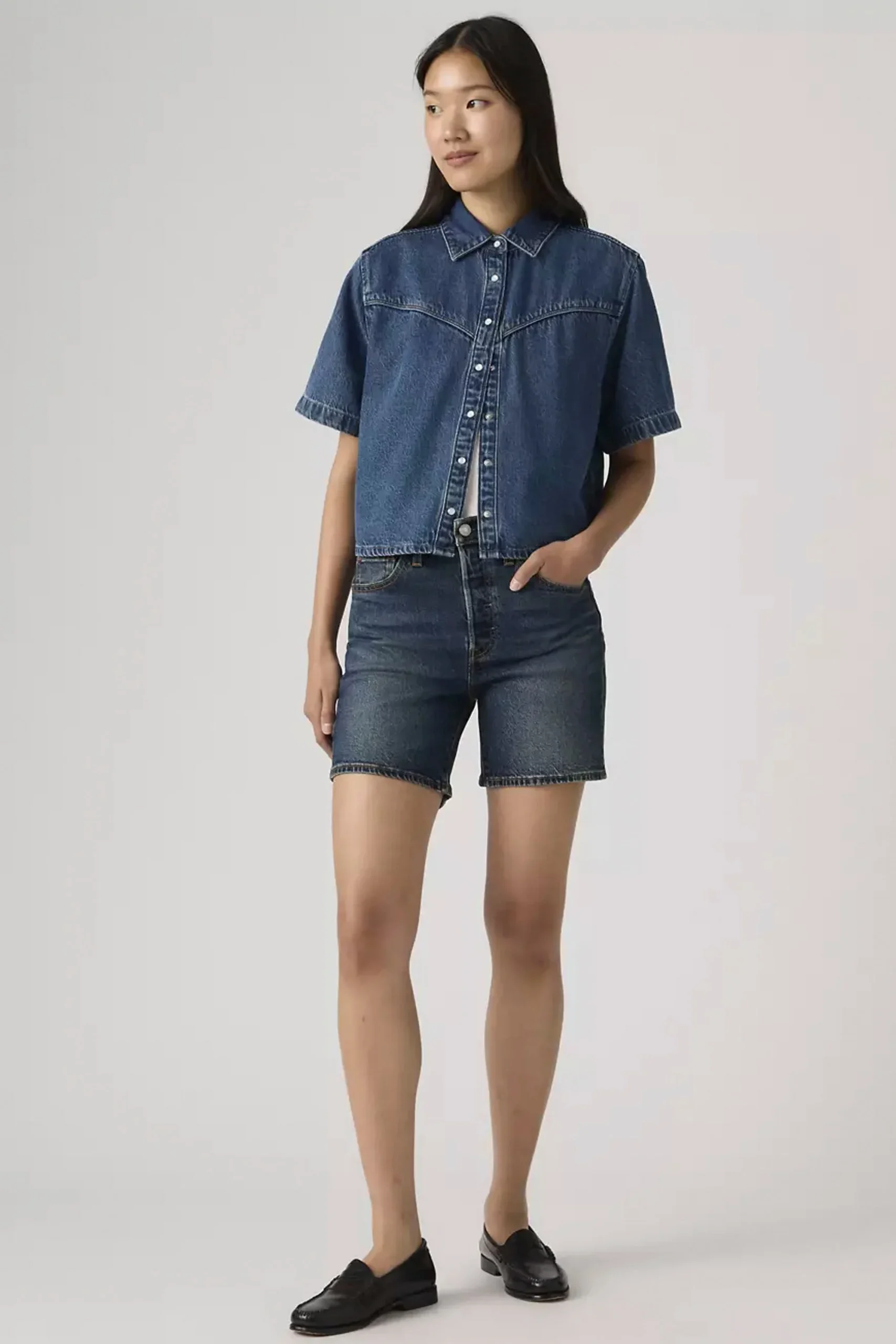 LEVIS - 501 MID THIGH SHORT - QUIT SHIFT