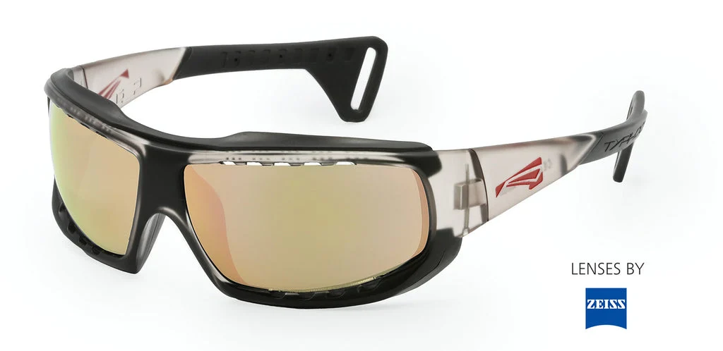 Lip Typhoon Sunglasses-Mt Trans Gry-Blk/PA Polar ZEISS Rose Gld