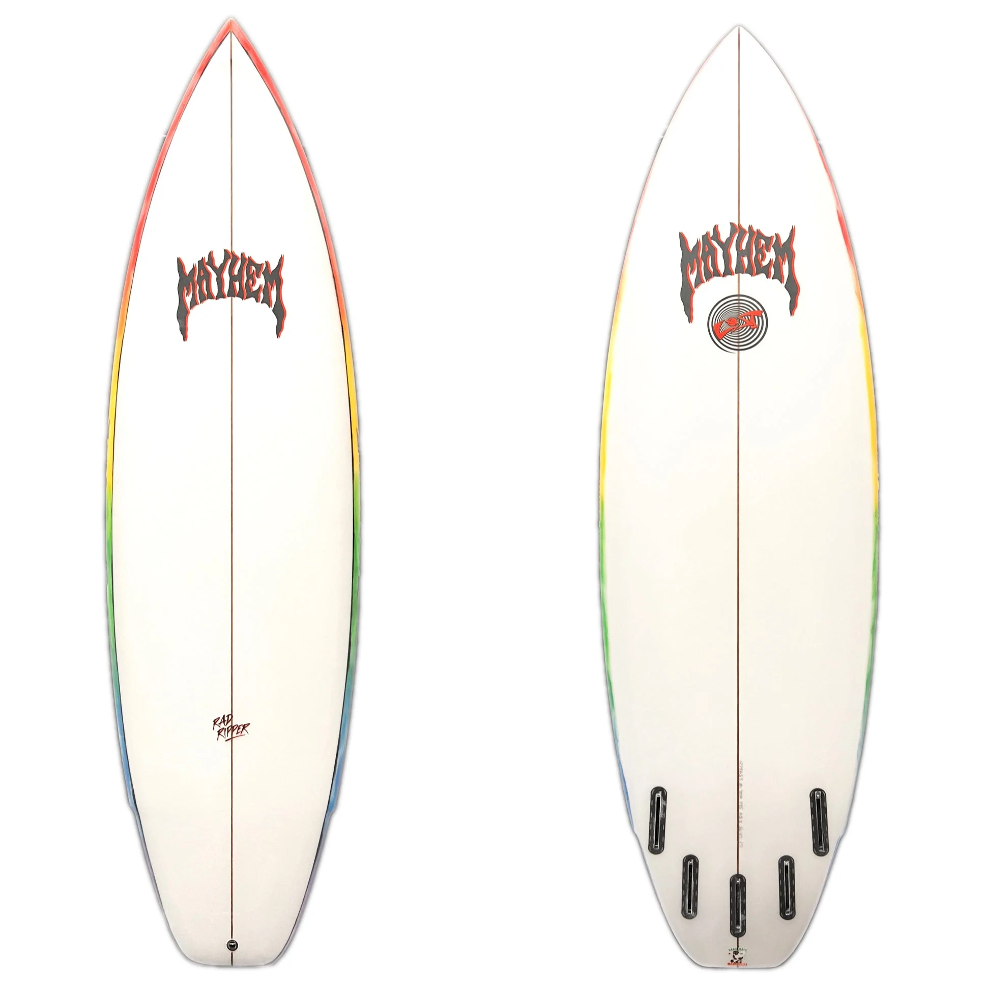 Lost 6'1" Rad Ripper Rainbow Rails