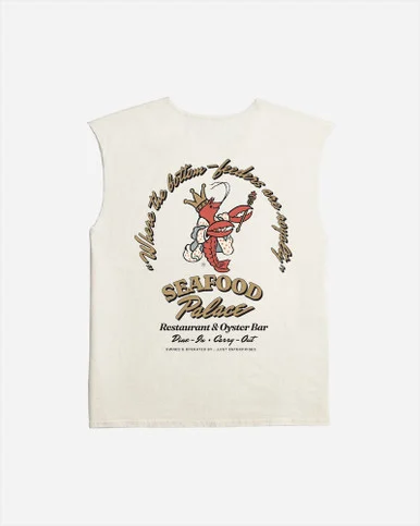 LOST CLOTHING SEAFOOD PALACE CUT OFF TEE (10561068)