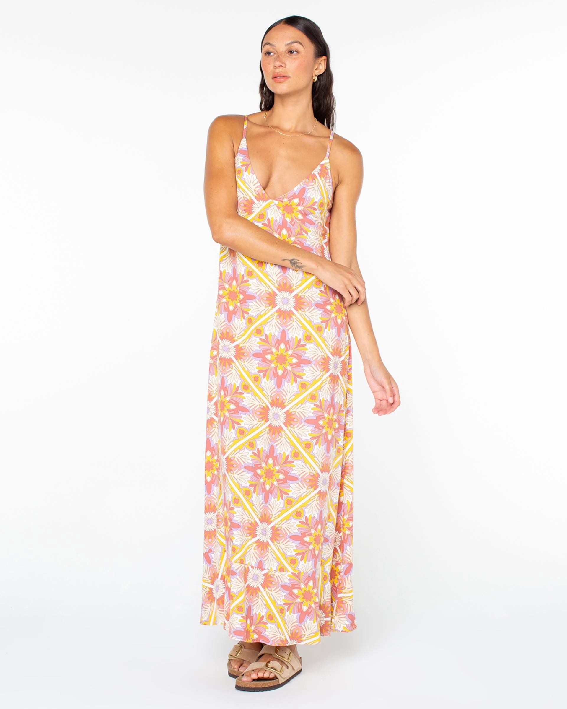 Lost Paradise Dress - Aragon Mirissa Beach Tile Print