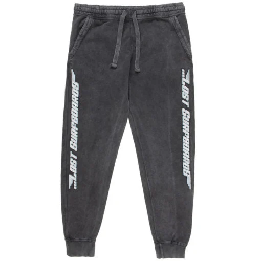 Lost Surfboards Jogger Pants-Vintage Black