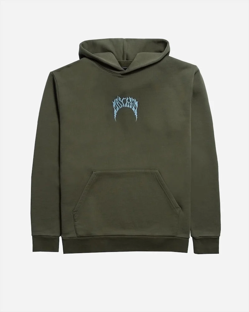 LostMayhem Bolts Heavy Sweatshirt-Dusty Olive