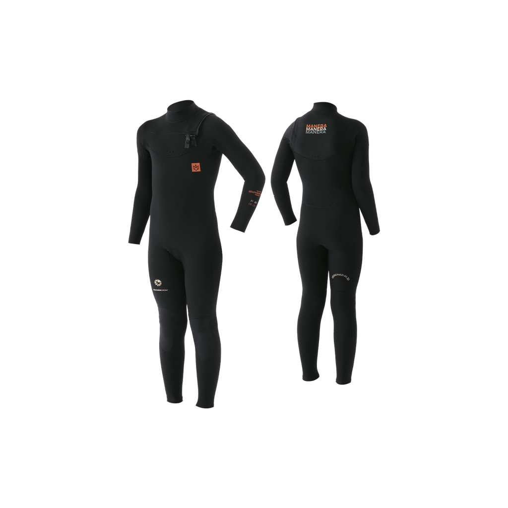 Manera Seafarer Groms 4/3 FZ Wetsuit-Black
