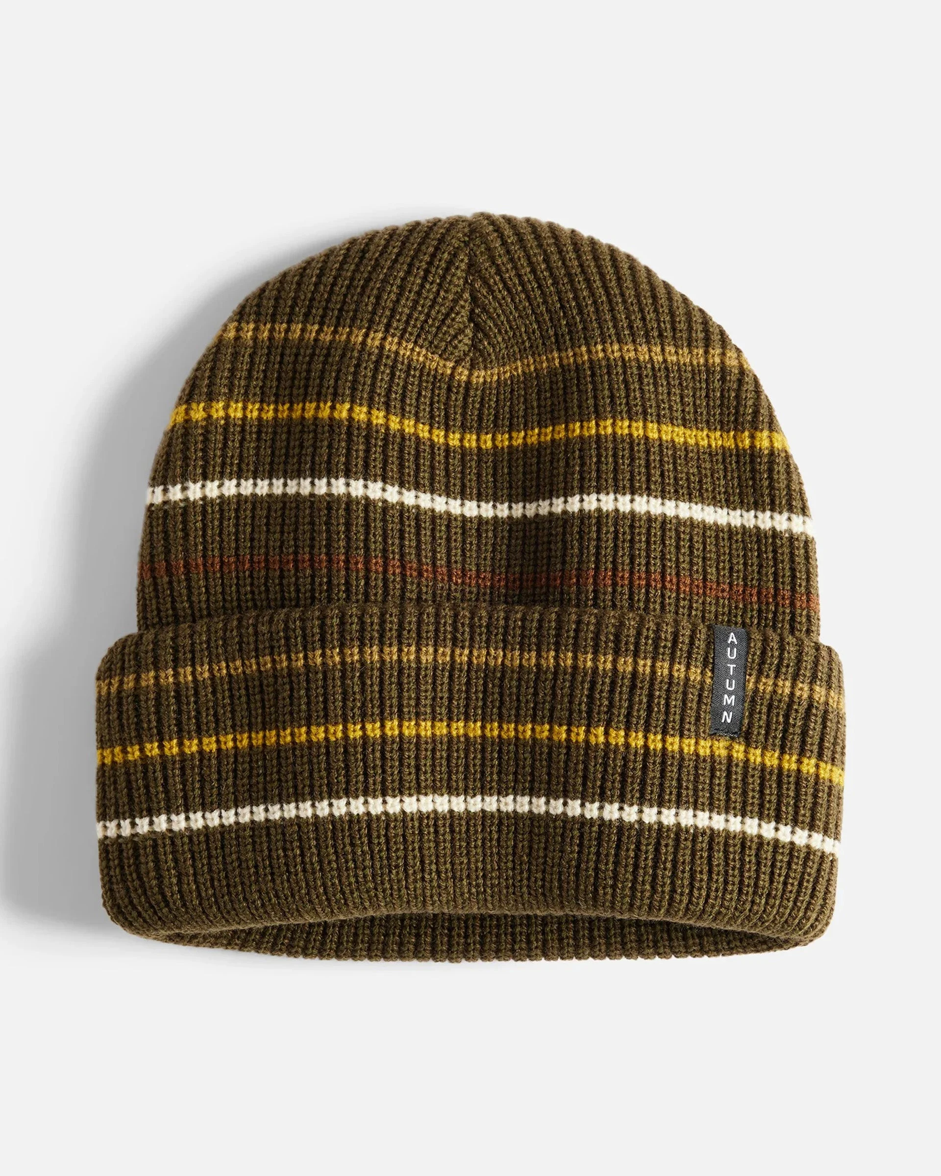 Multi Stripe Beanie - Army