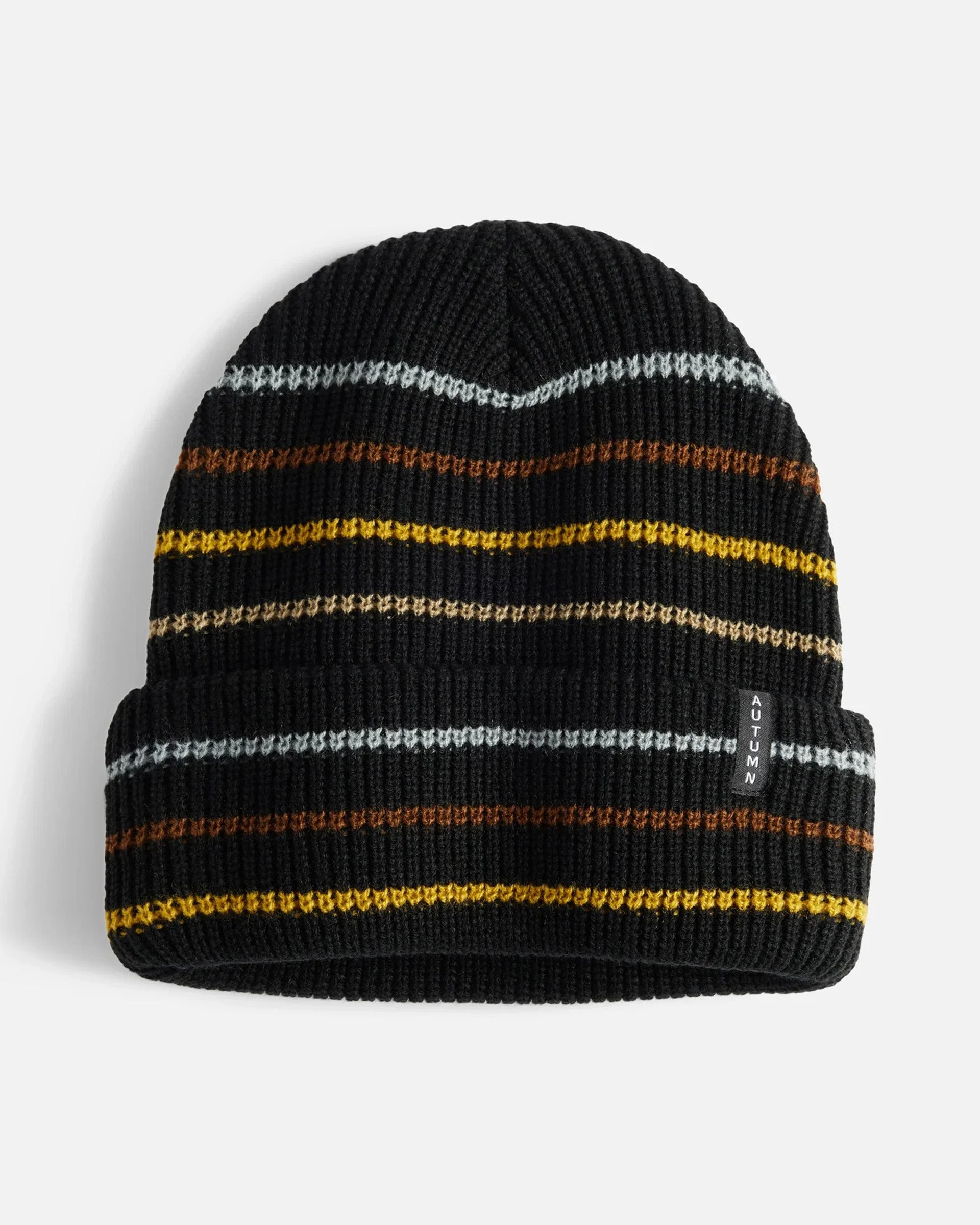 Multi Stripe Beanie - Black