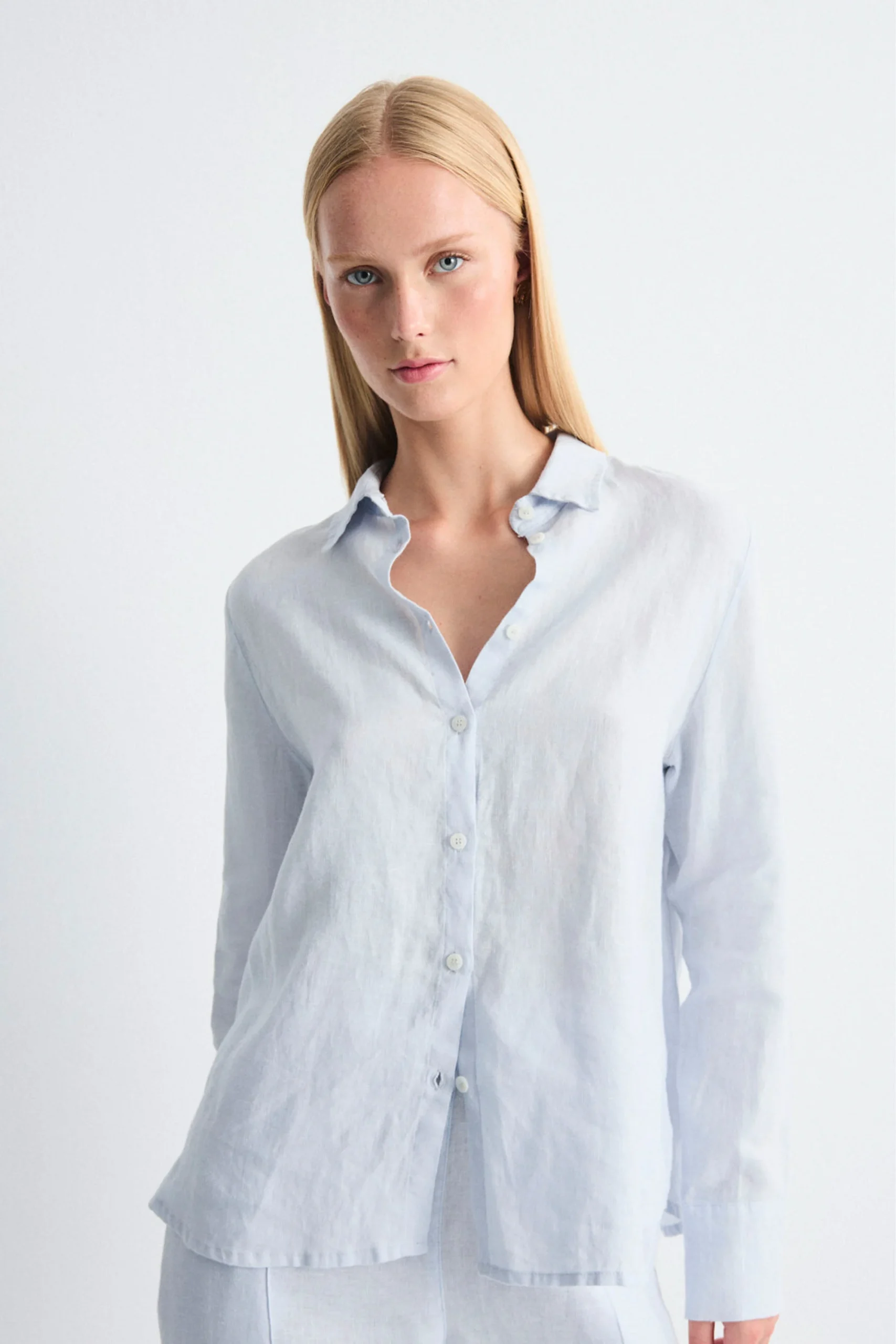 MUS & BOMBON - AURORA SHIRT - CIELO
