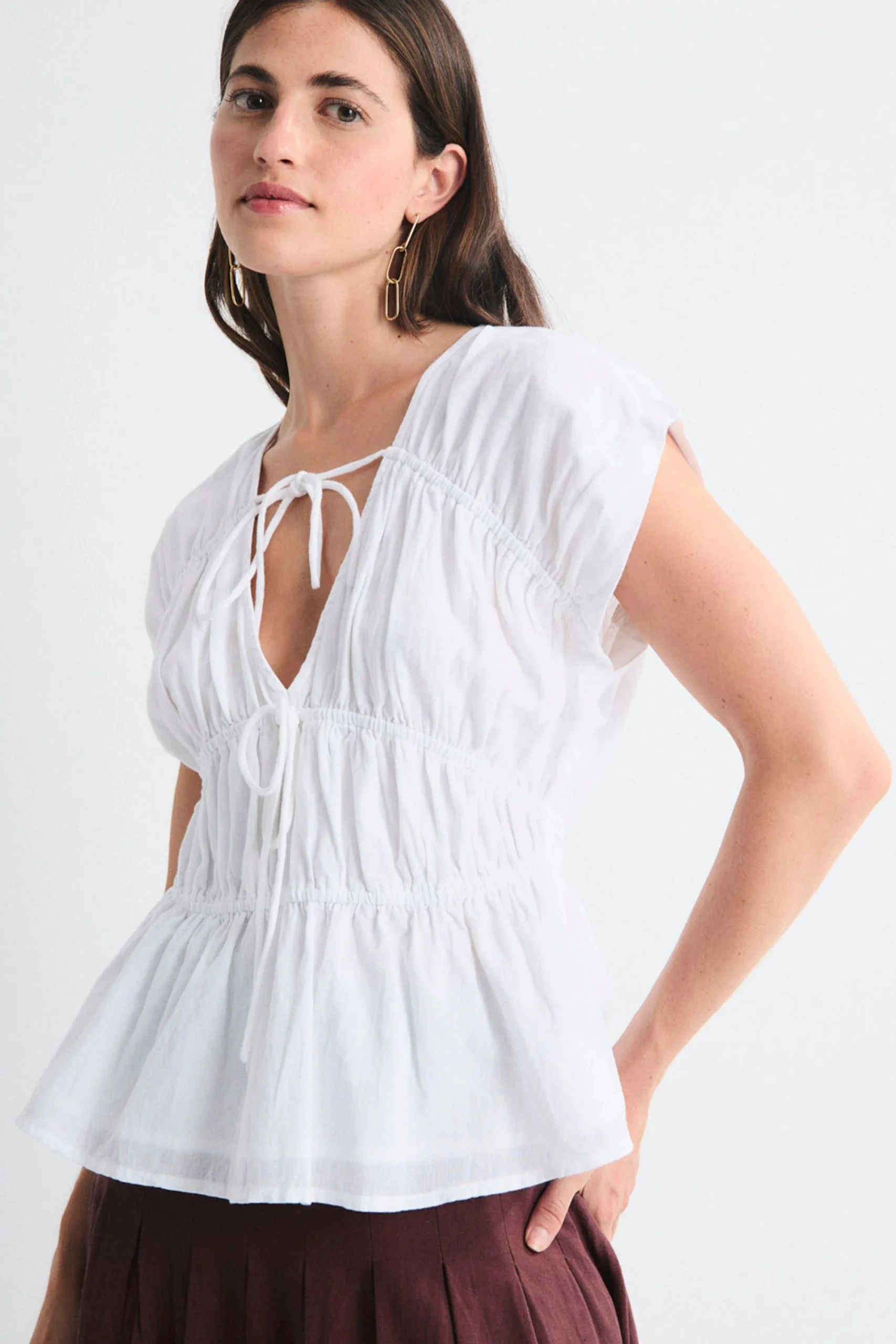 MUS & BOMBON - GRETA TOP - BLANCO